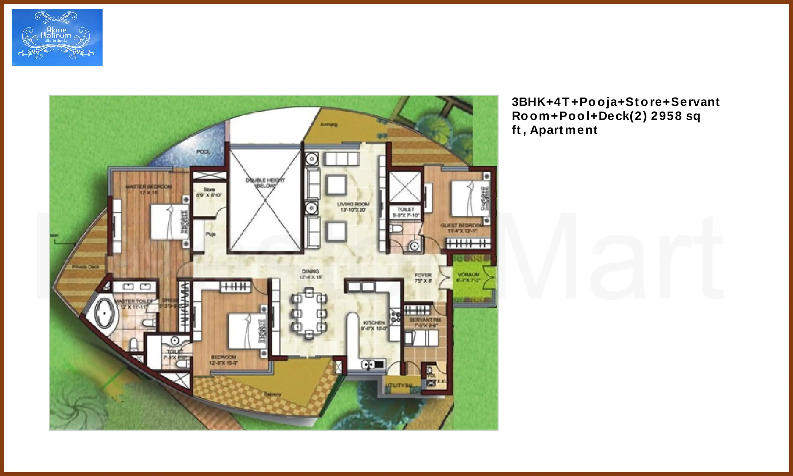 2958 Sqft