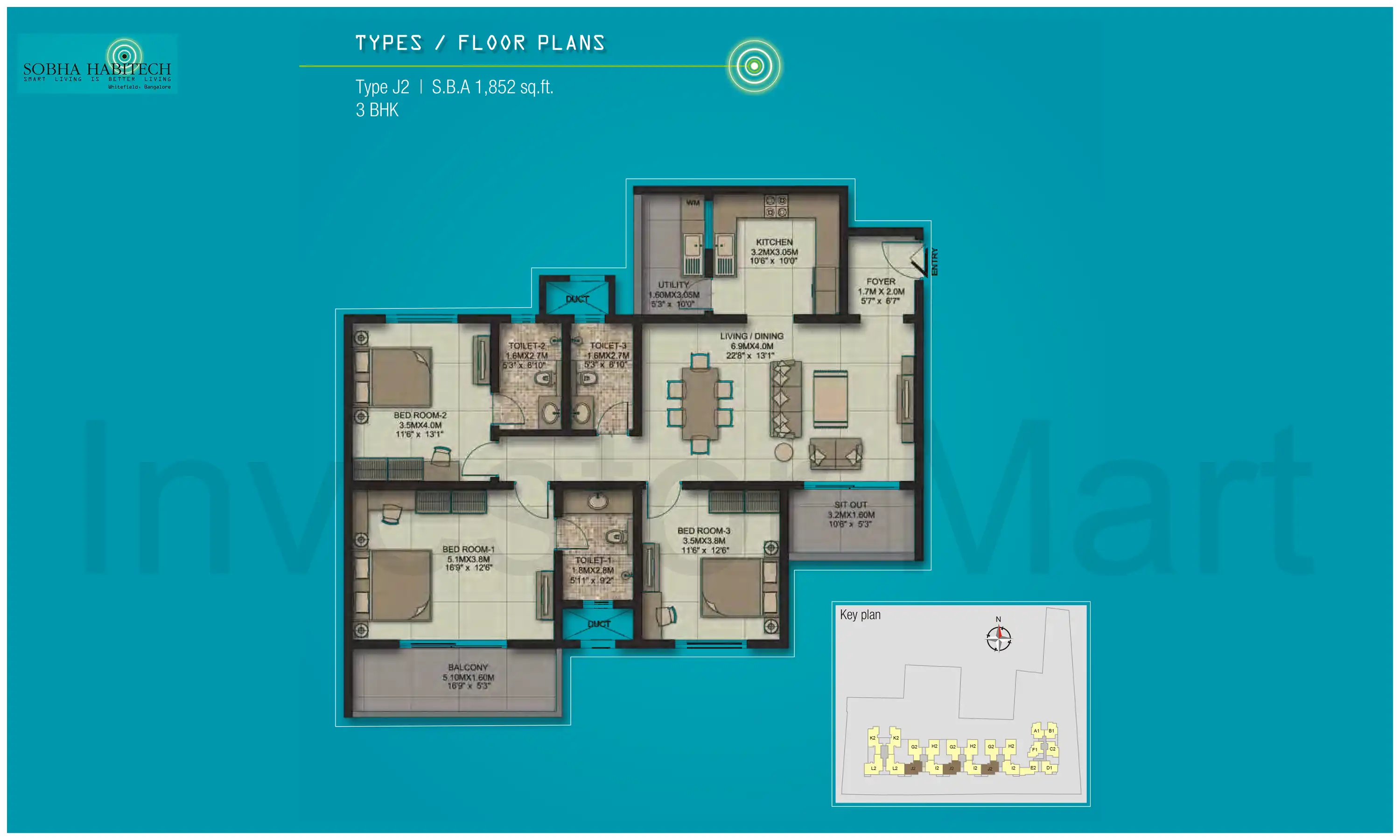 1852 Sqft
