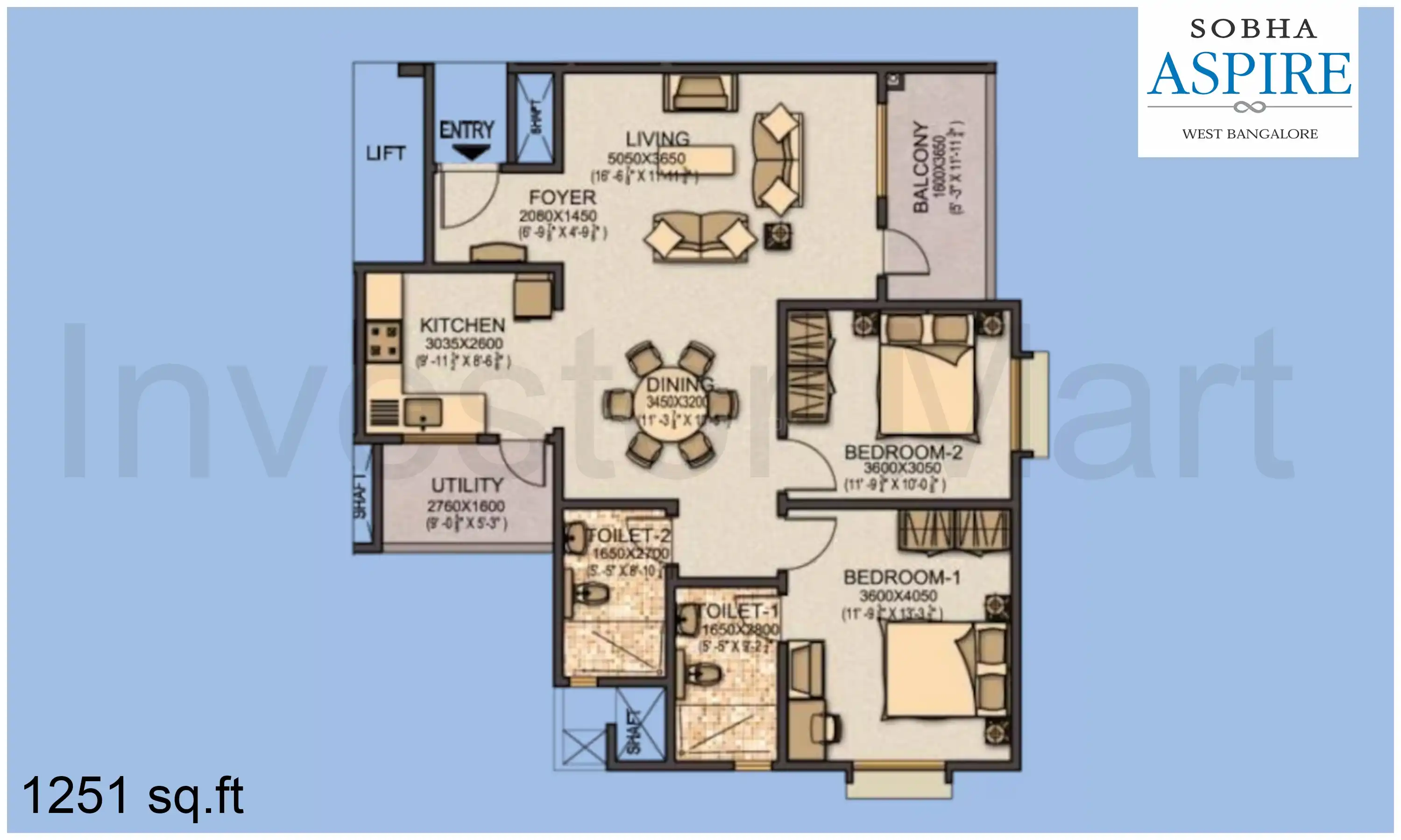 1251 Sqft