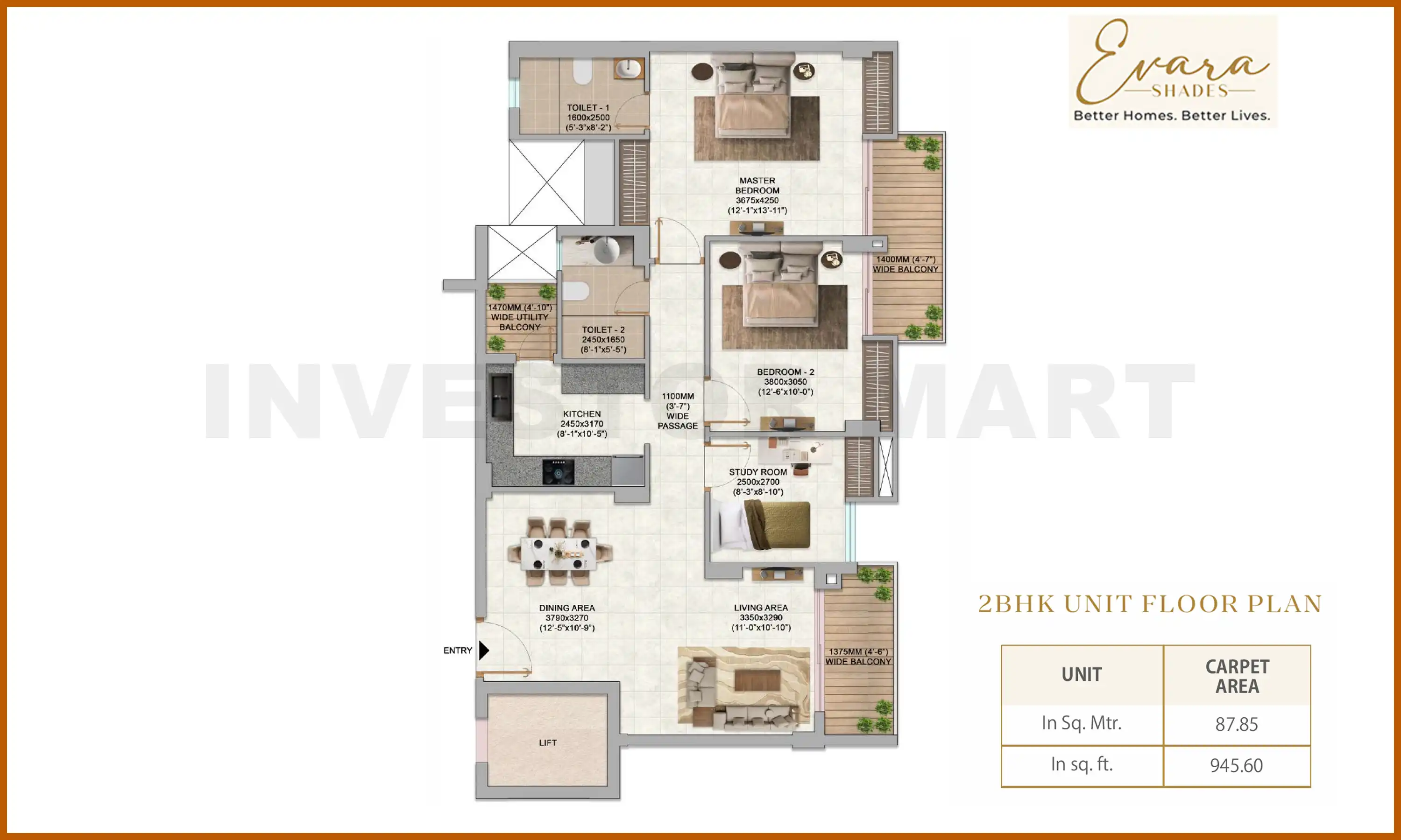 946 Sqft
