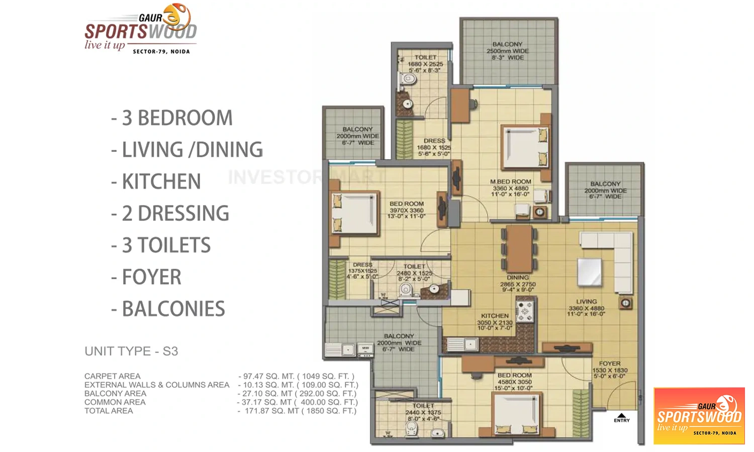 1850 Sqft