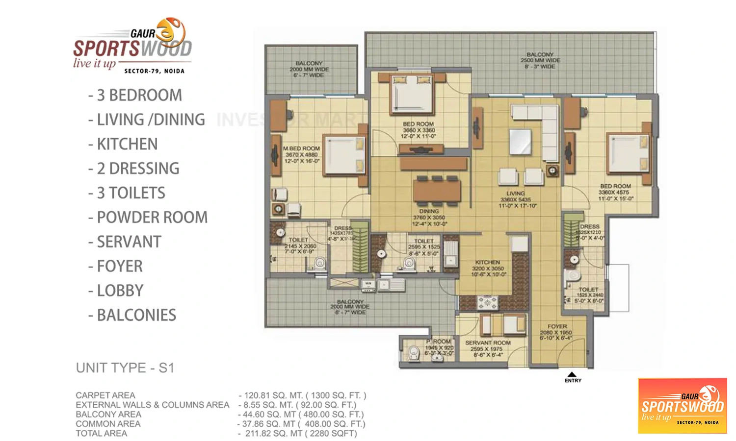 2280 Sqft