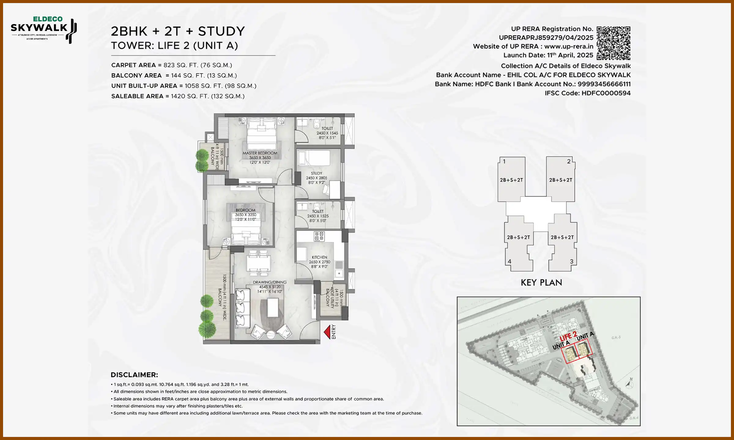 1420 Sqft
