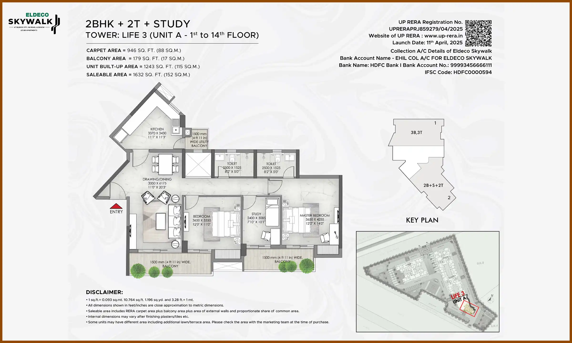 1632 Sqft