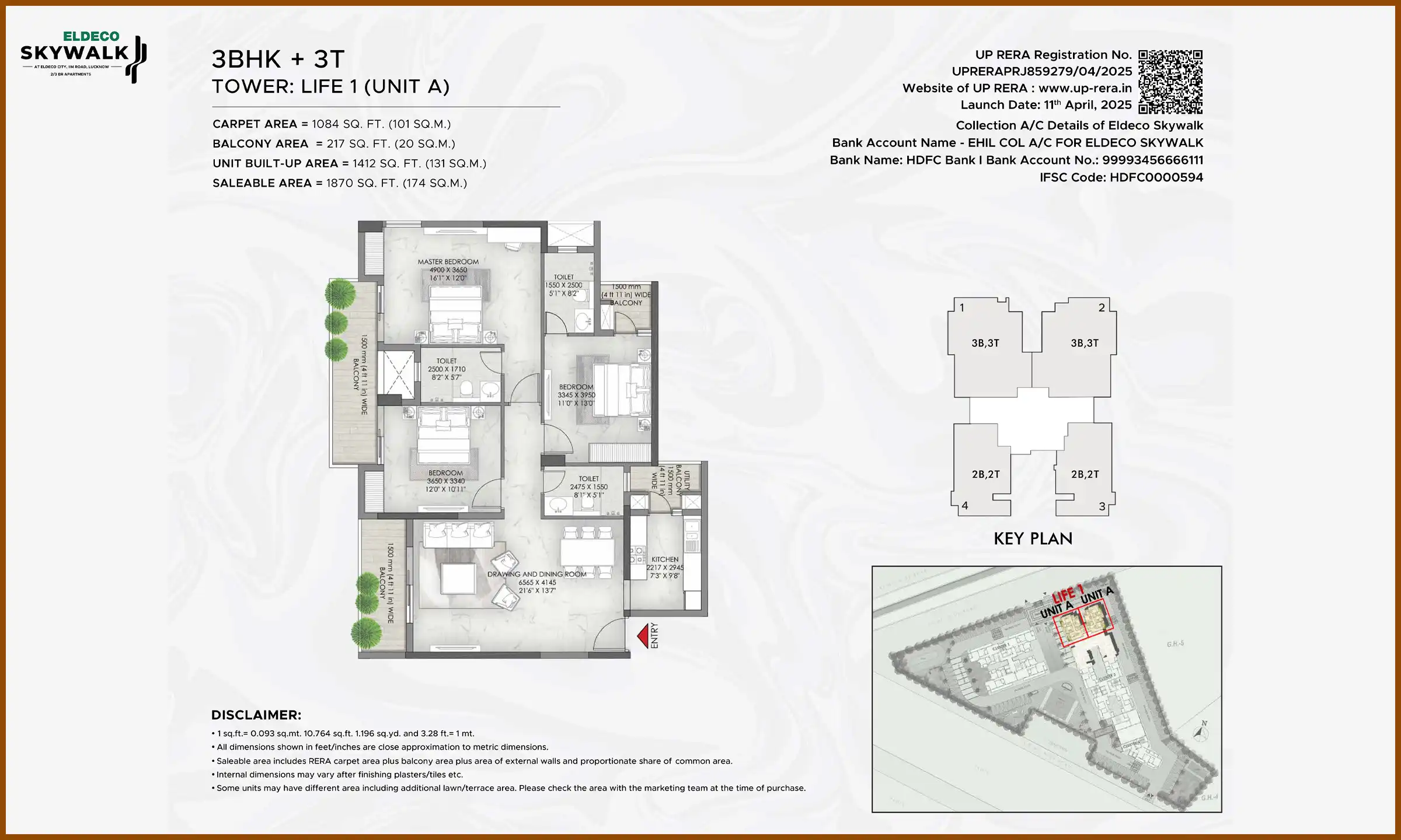 1870 Sqft