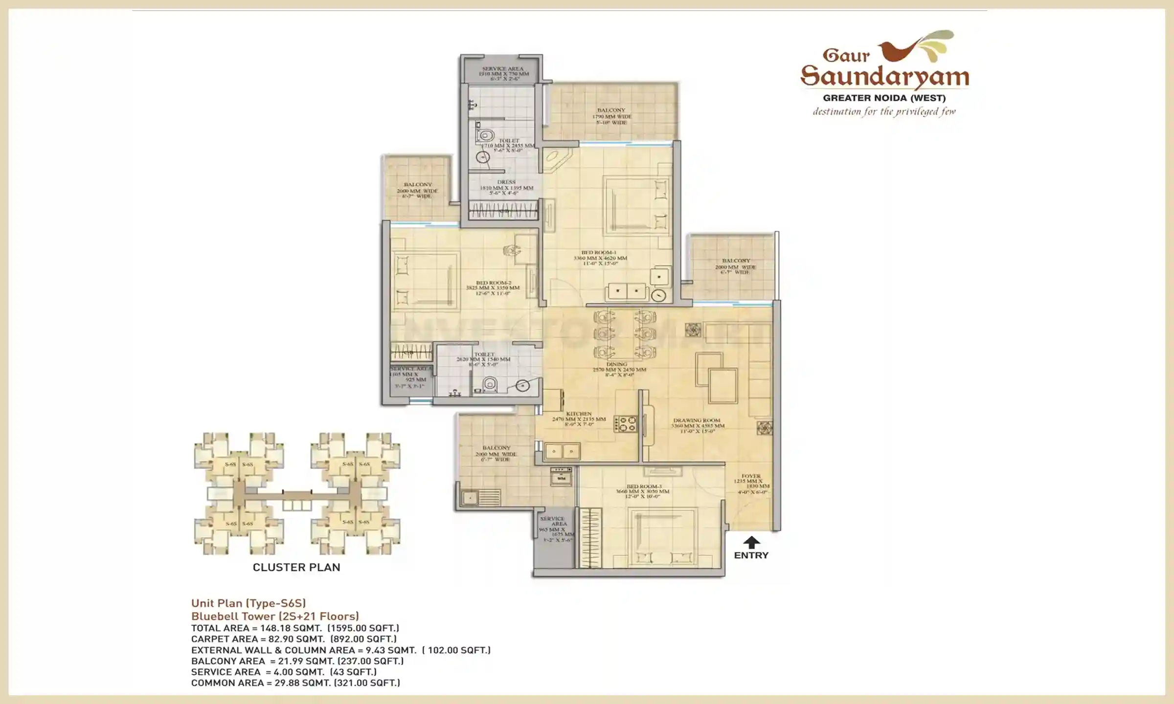1595 Sqft