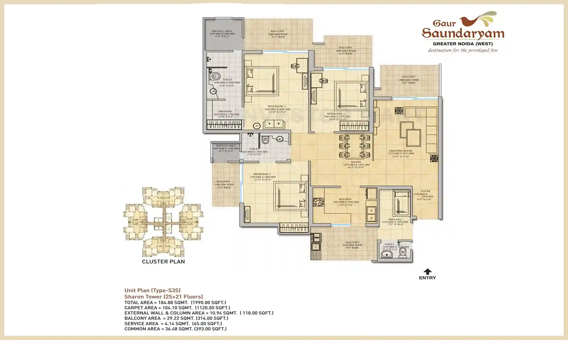 1990 Sqft