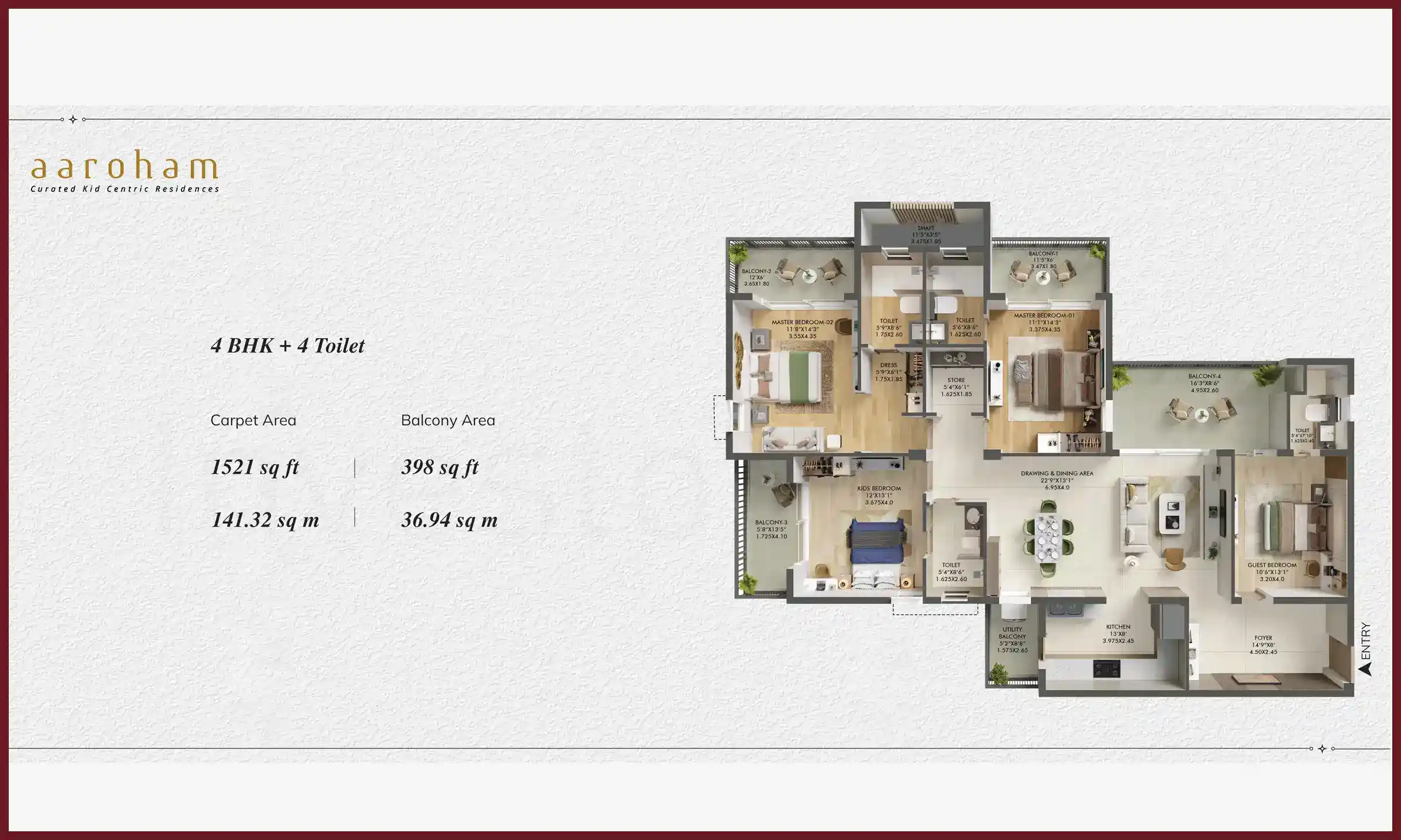 1521 Sqft