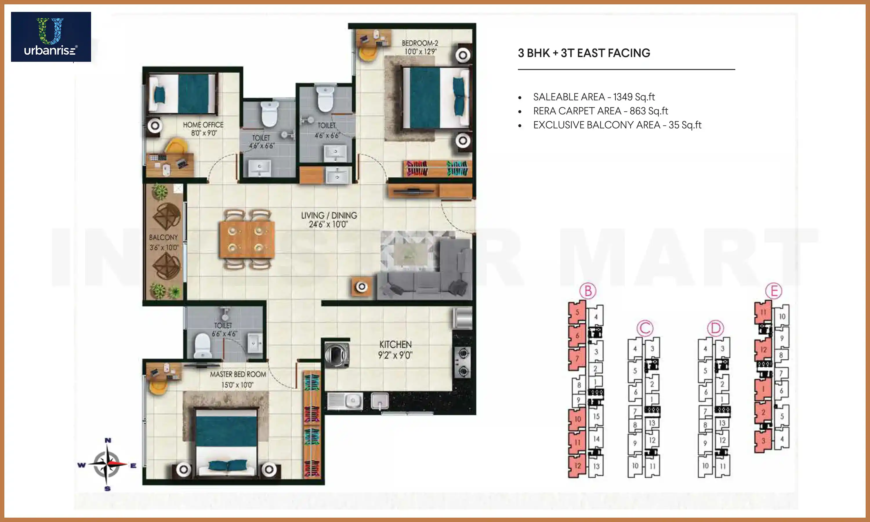 1349 Sqft