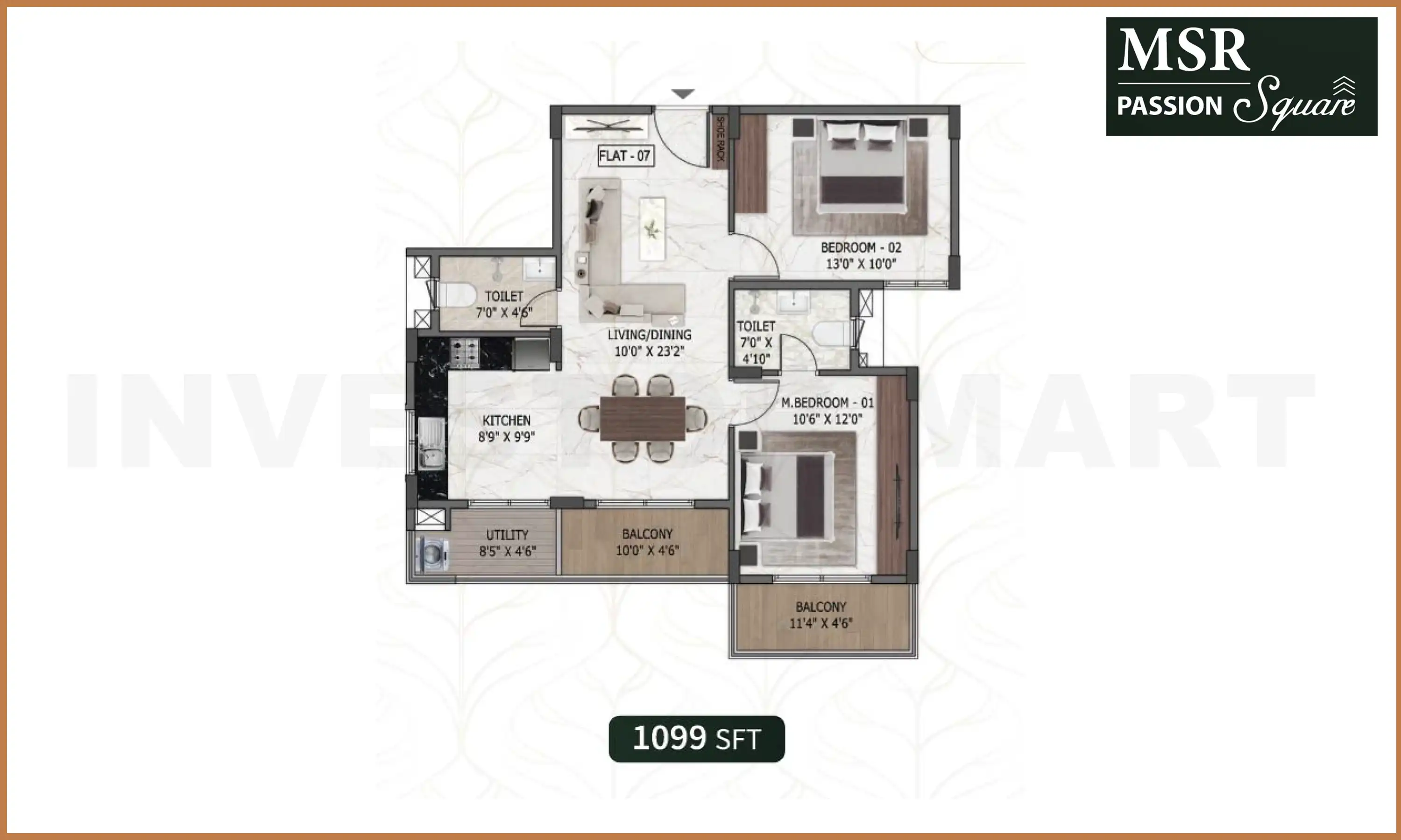1099 Sqft