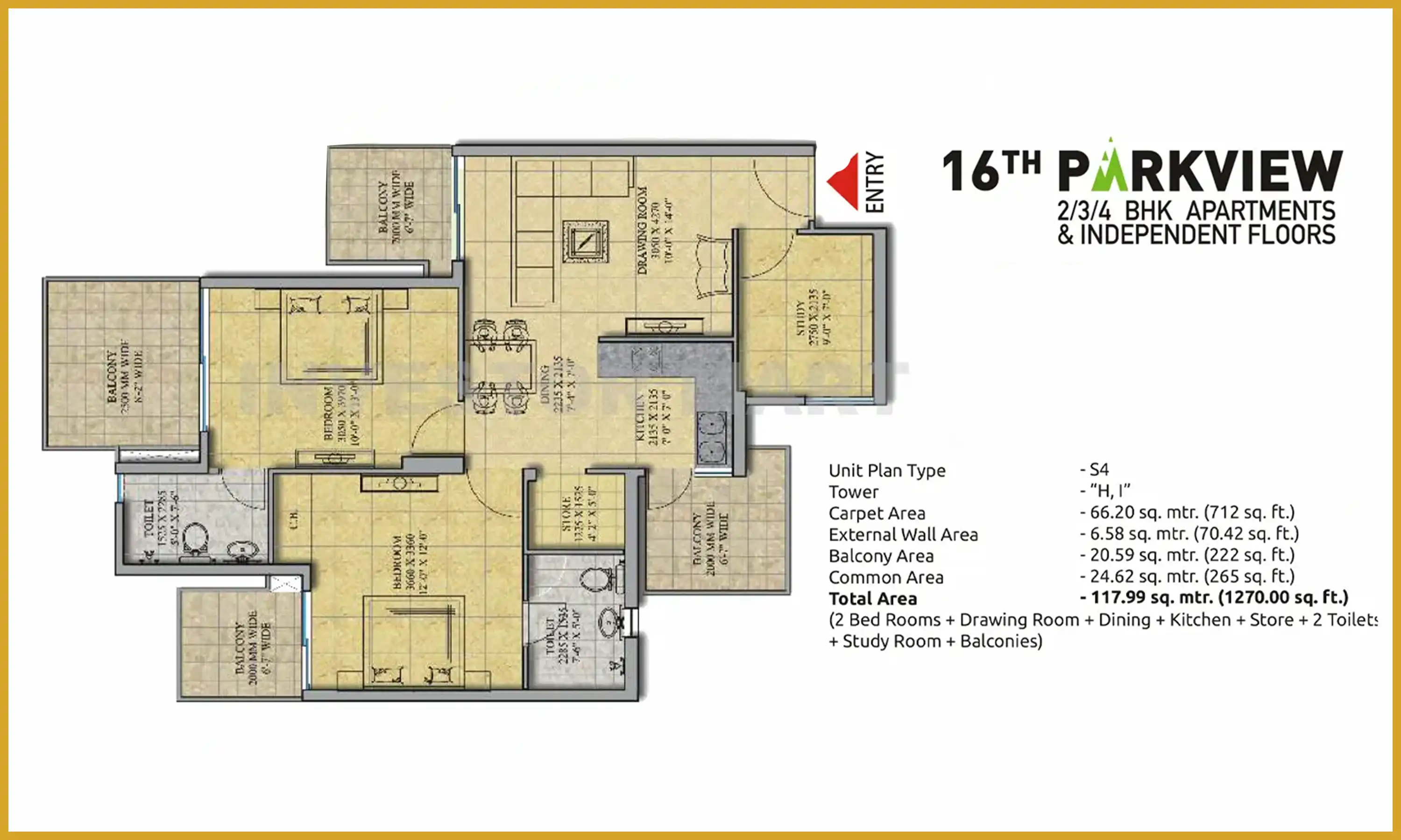 1270 Sqft