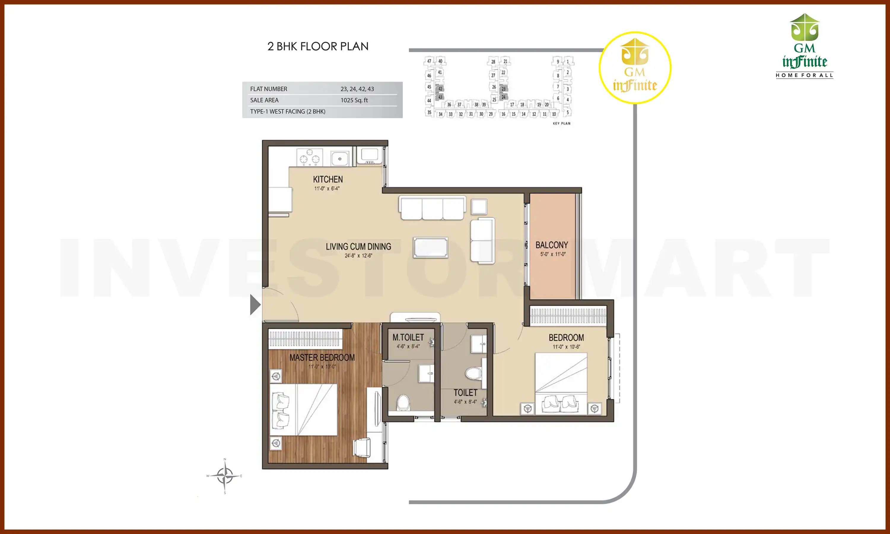 1025 Sqft