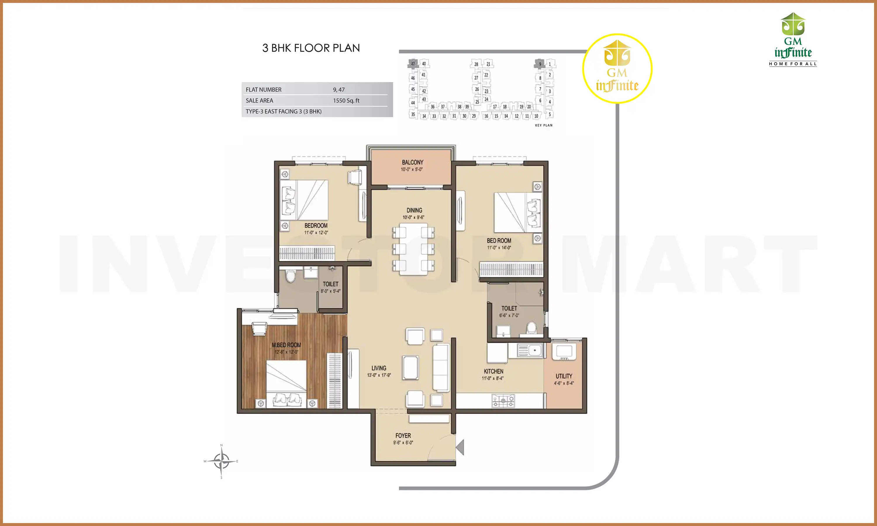 1550 Sqft