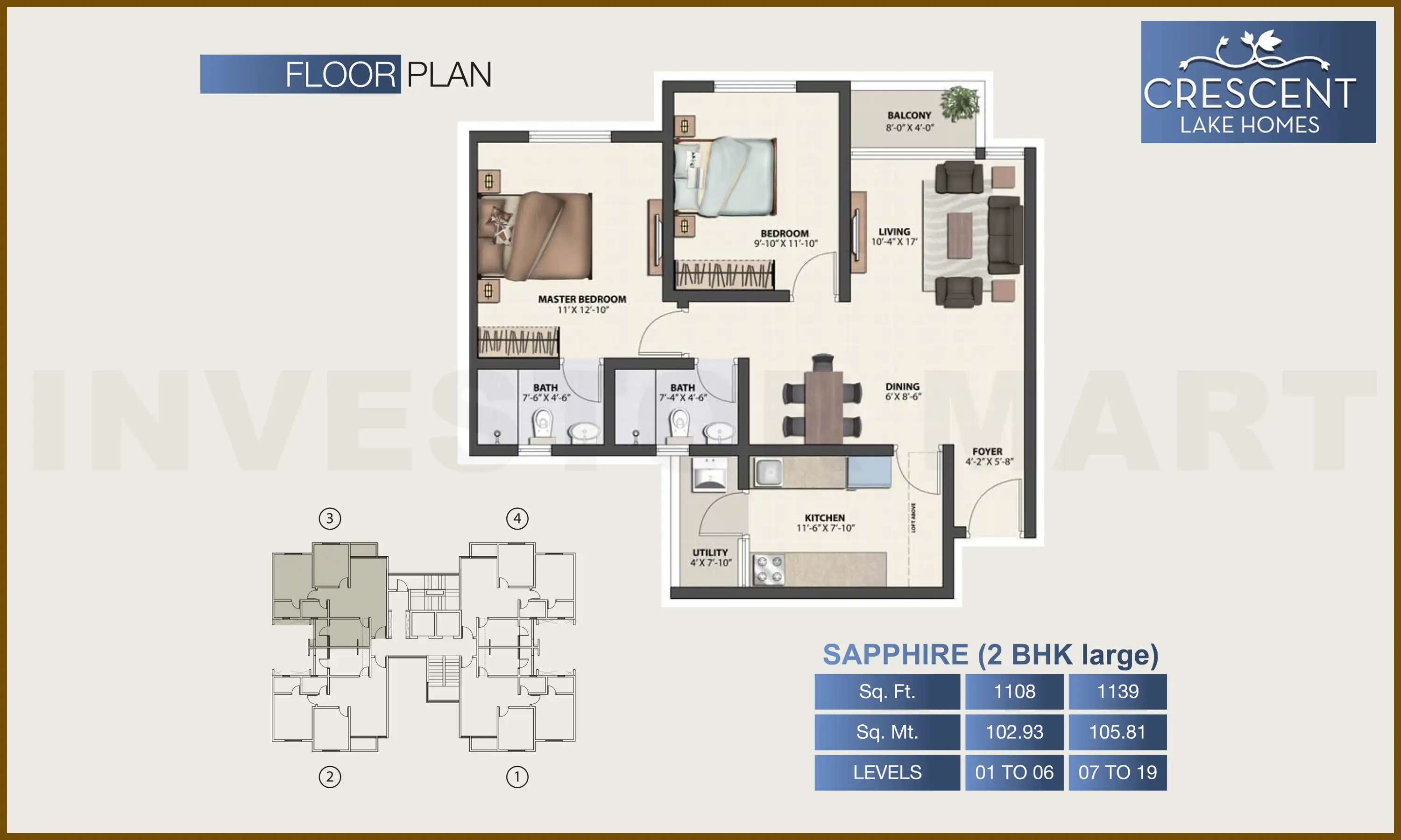 1139 Sqft