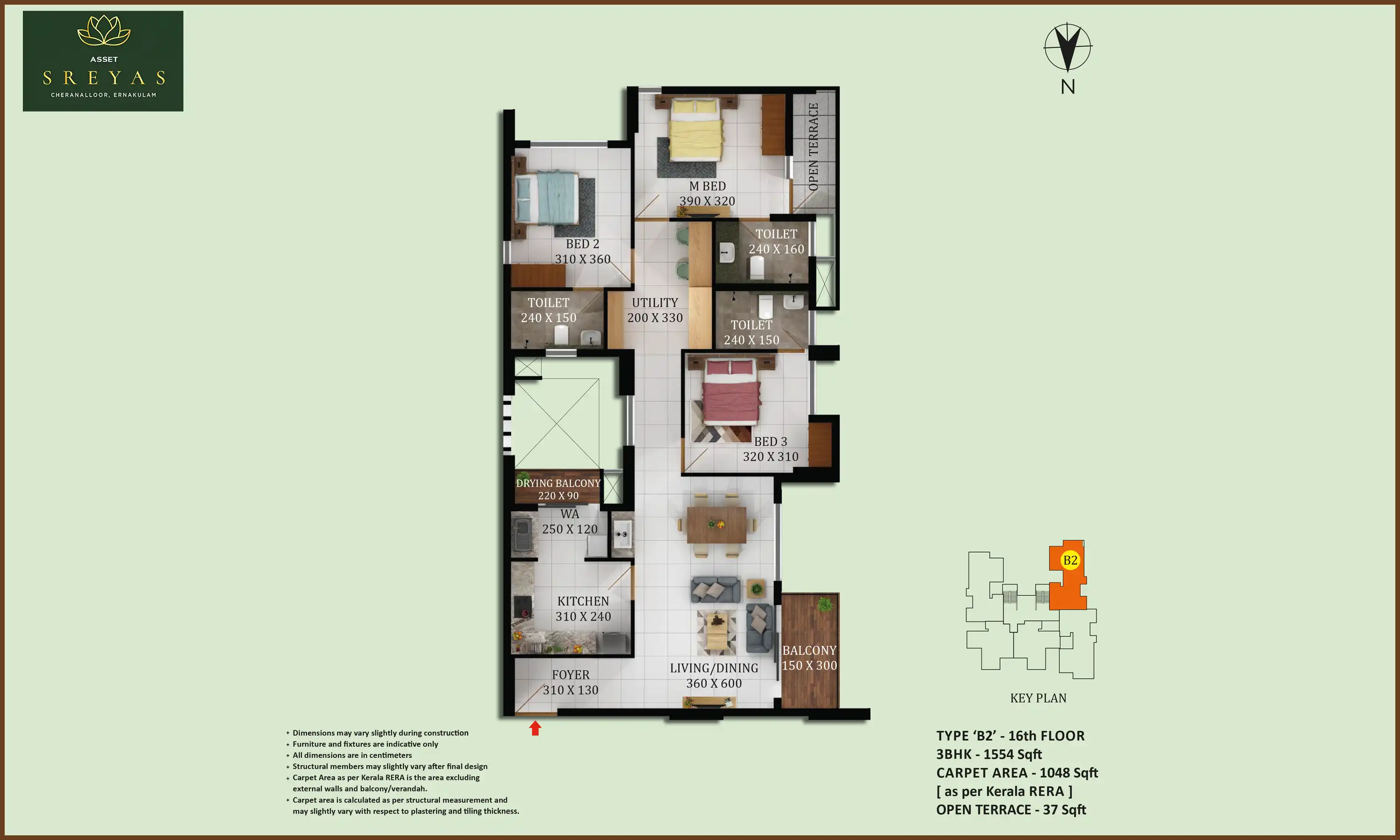 1554 Sqft