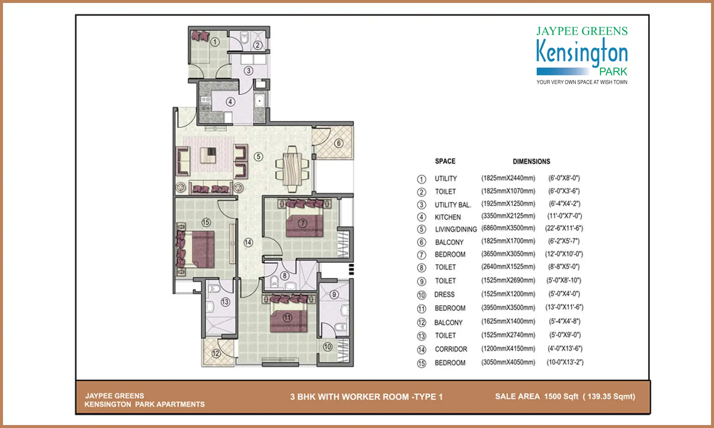 1500 Sqft