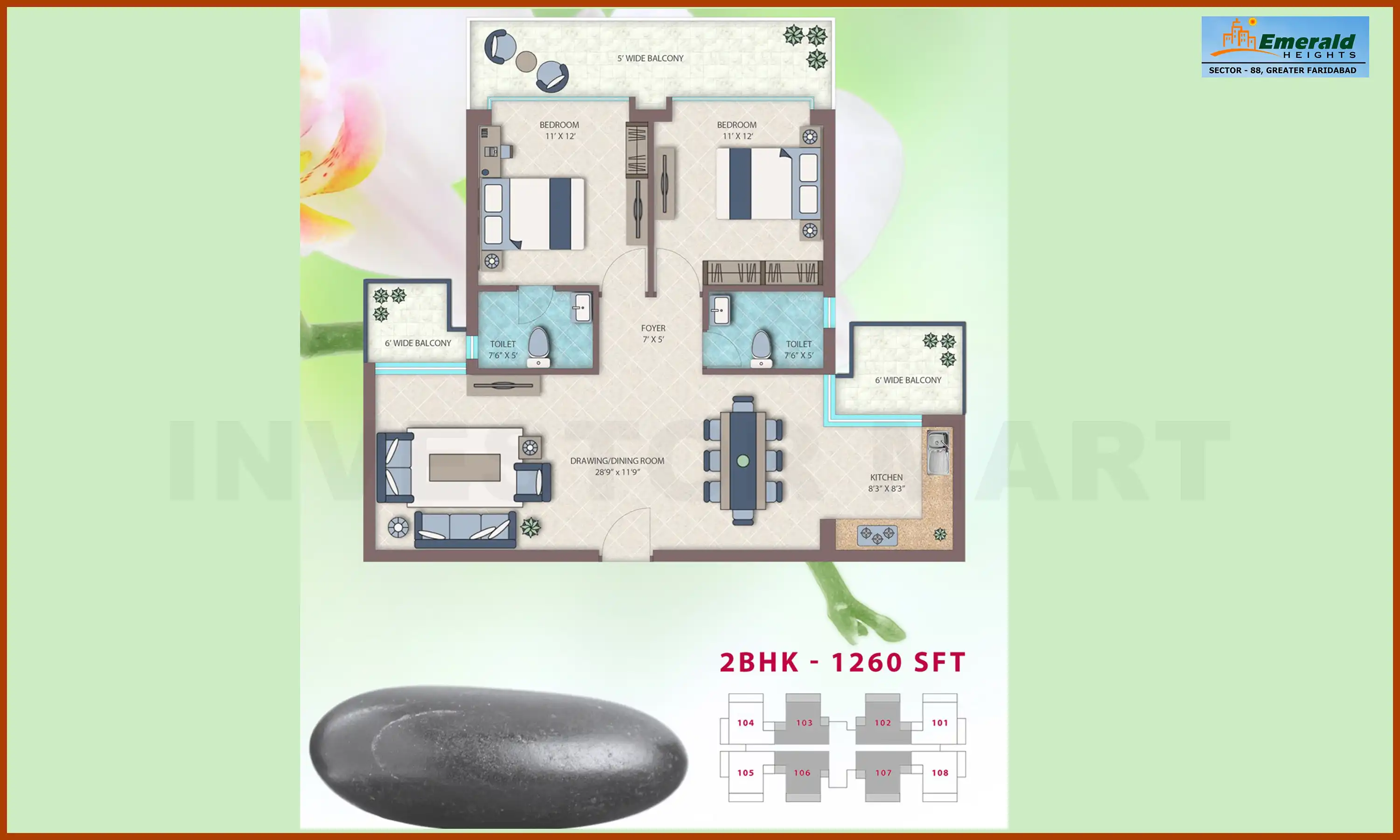 1260 Sqft