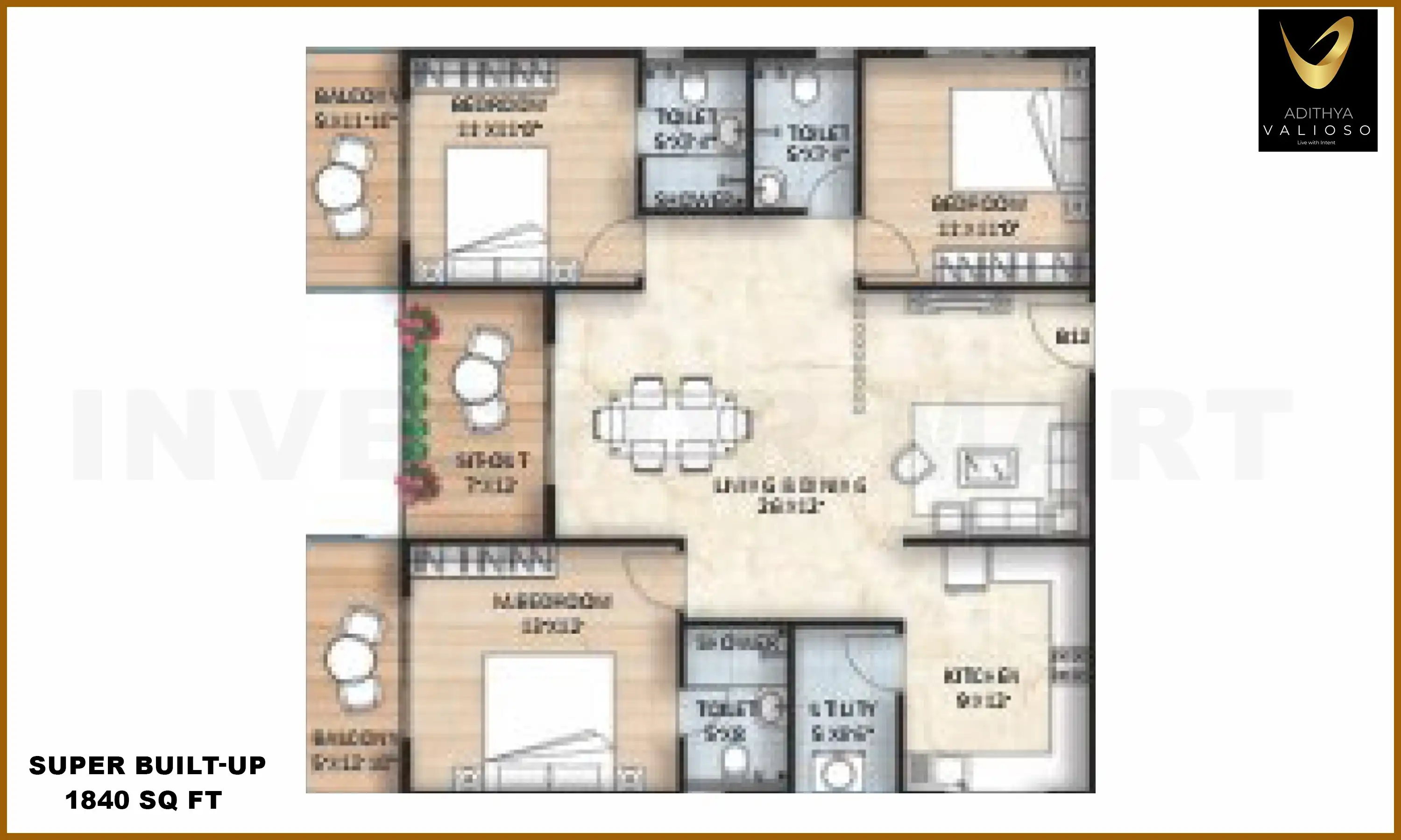 1840 Sqft