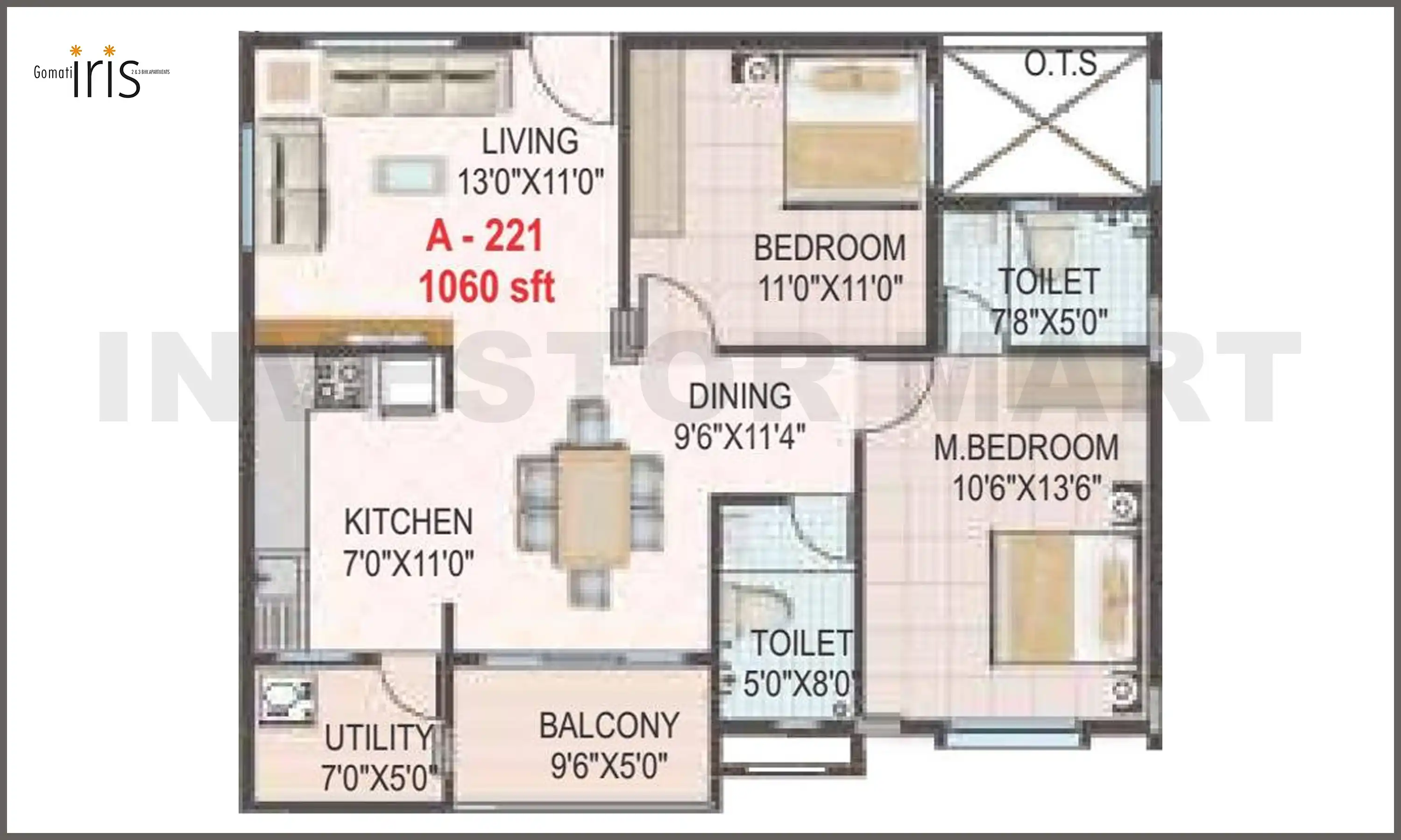 1060 Sqft
