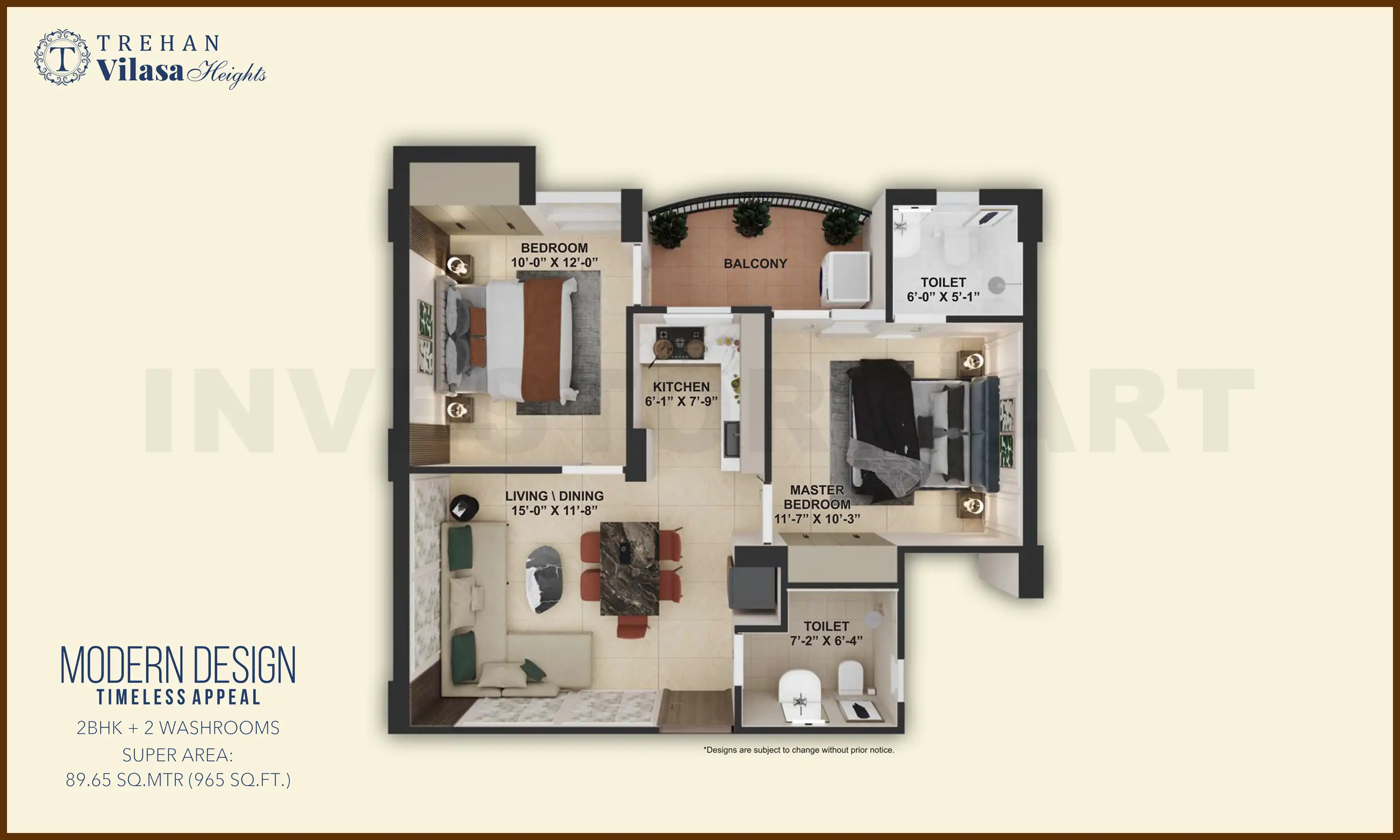 965 Sqft