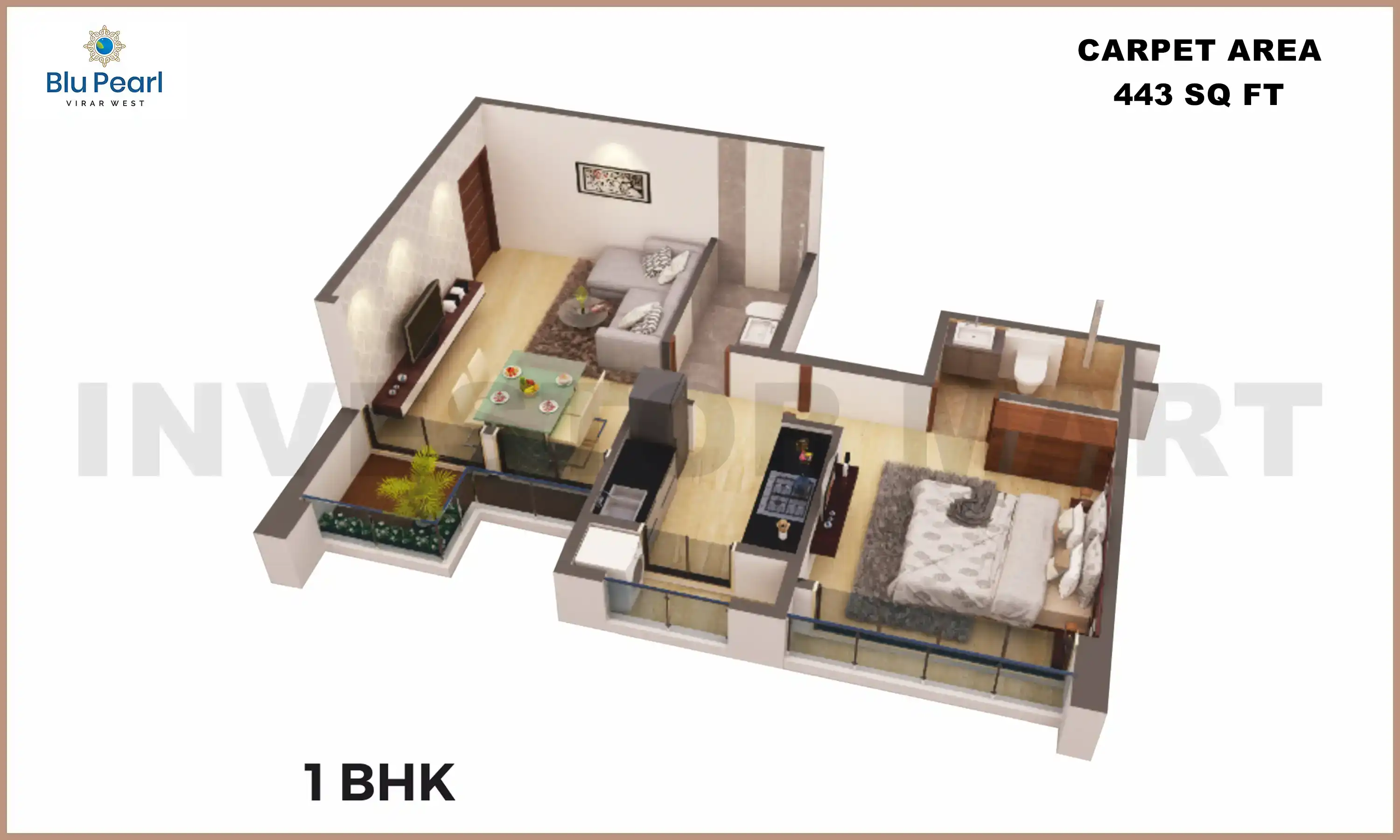 443 Sqft