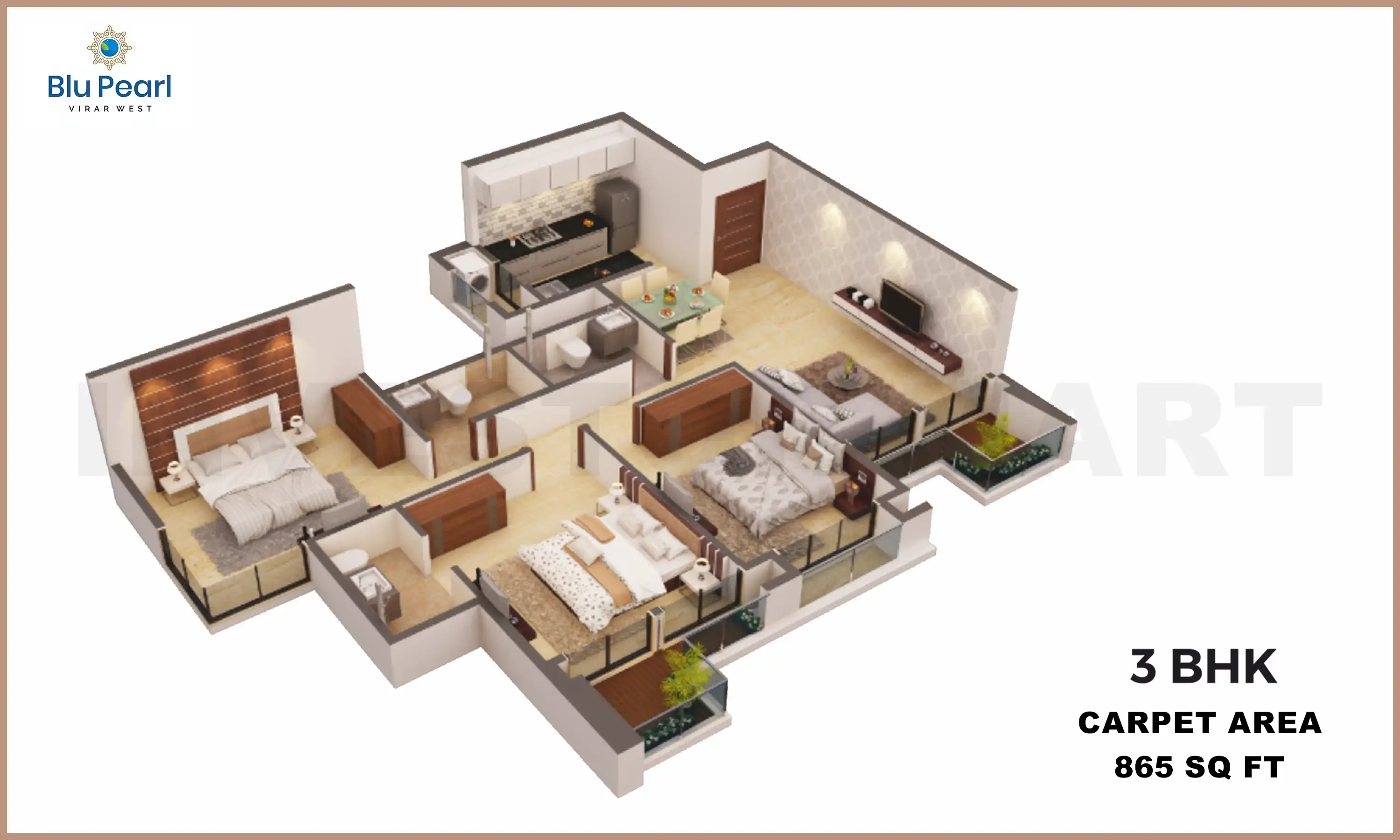 865 Sqft