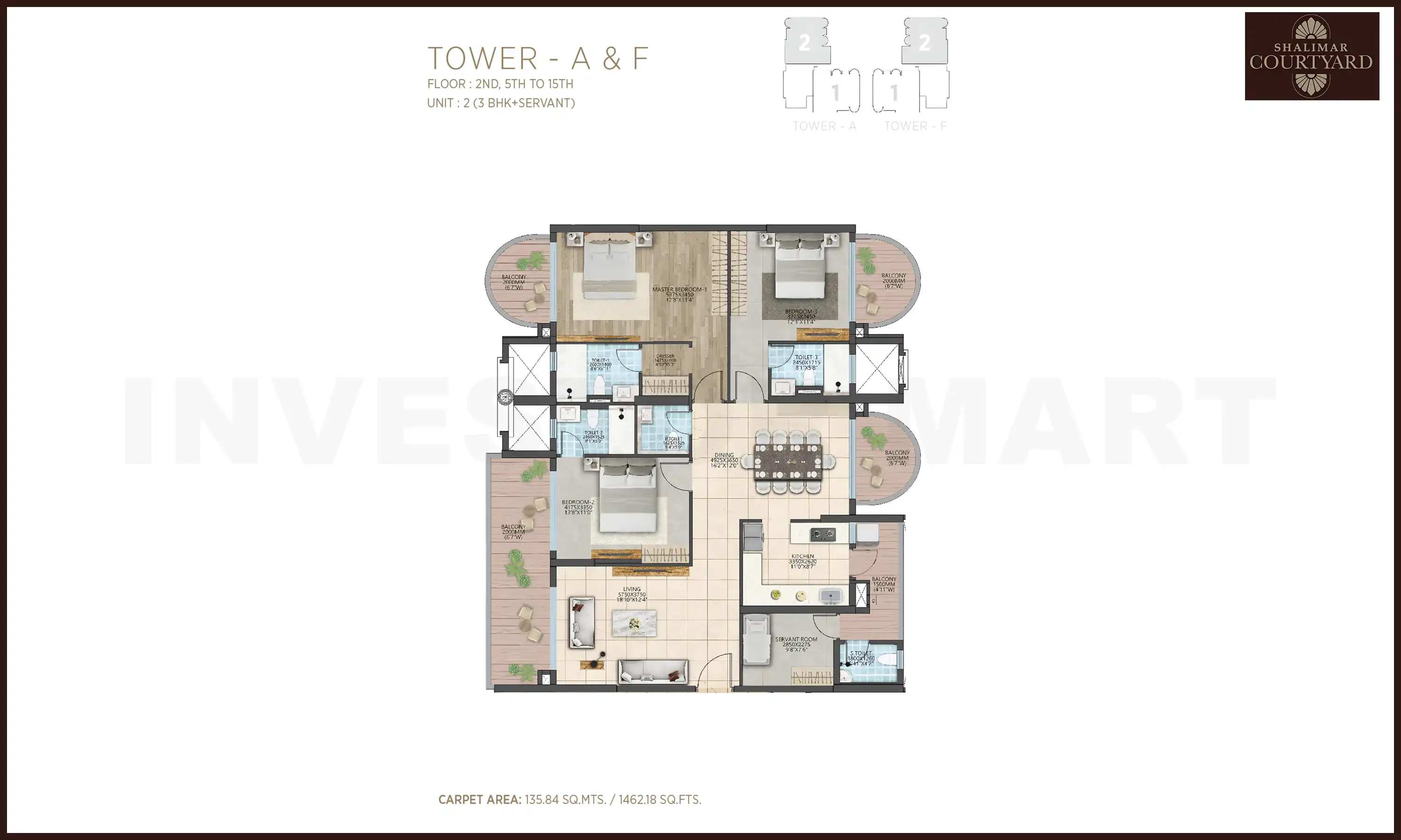 1462 Sqft