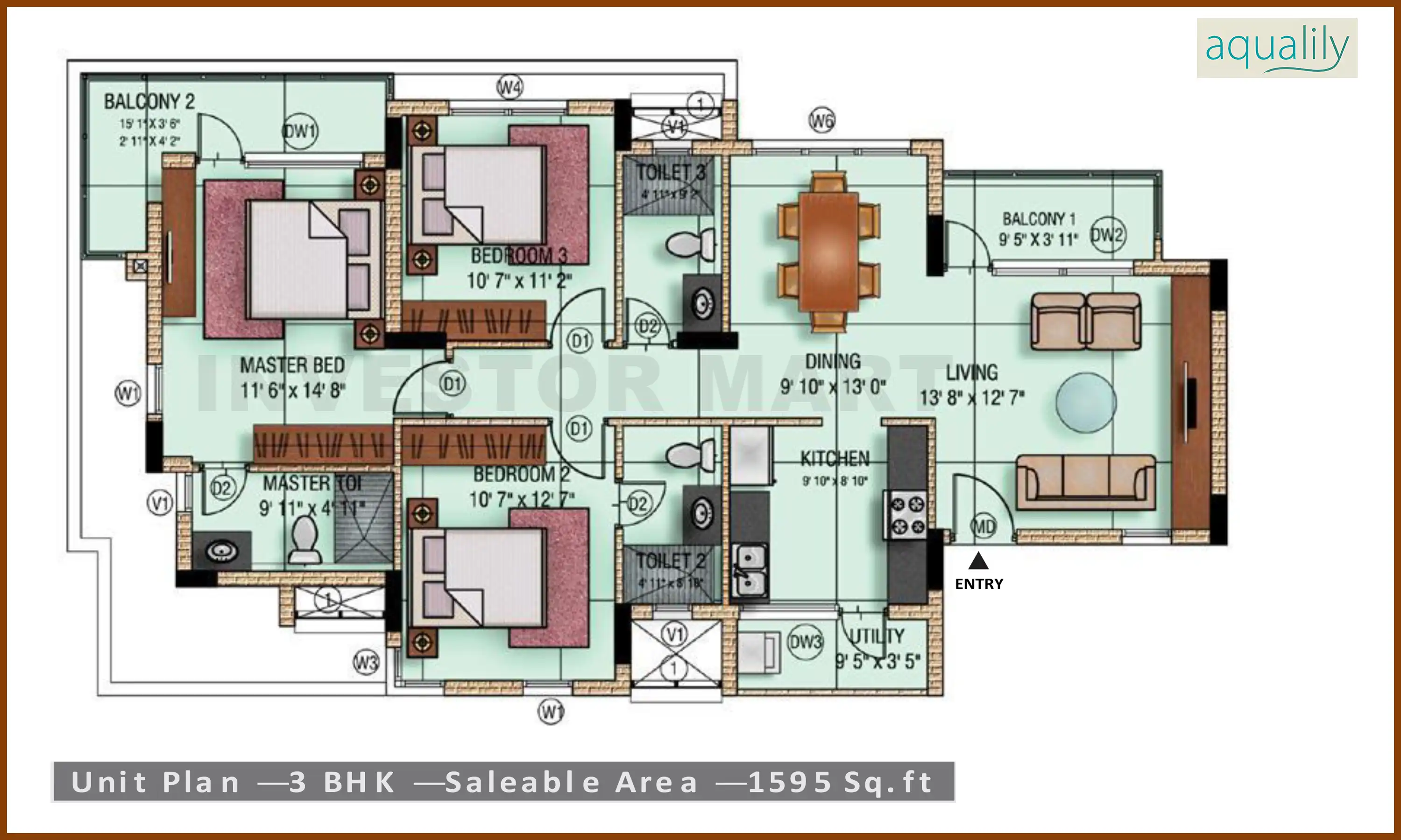 1595 Sqft