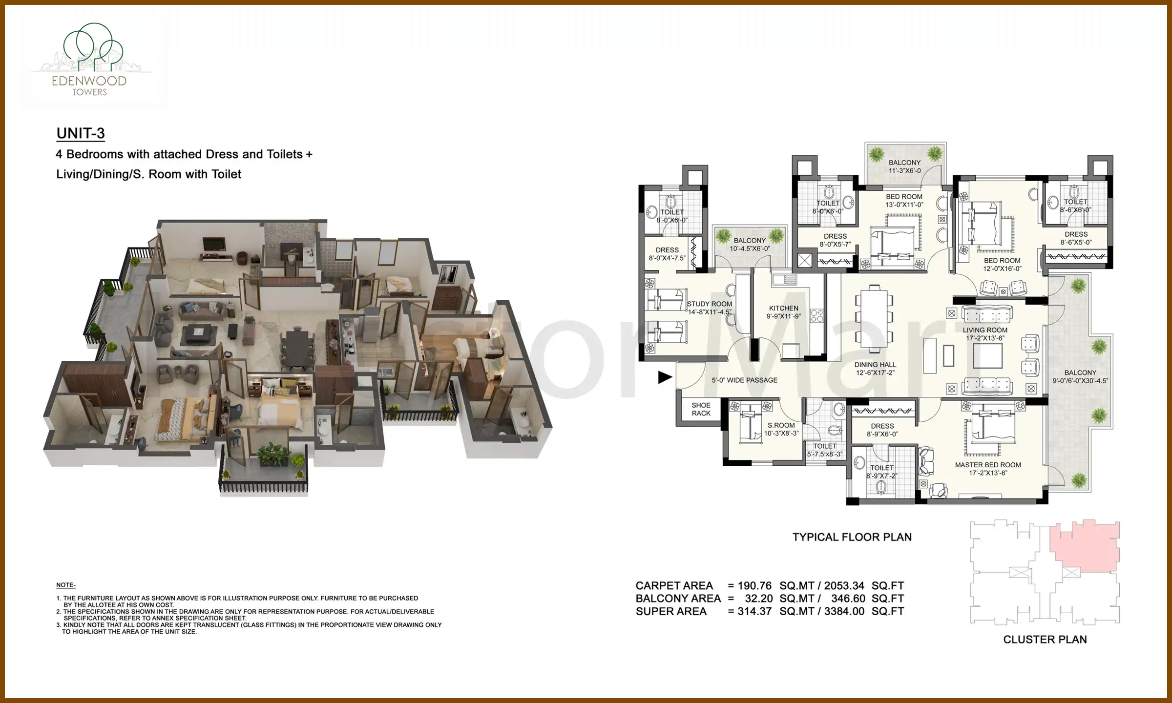 3384 Sqft