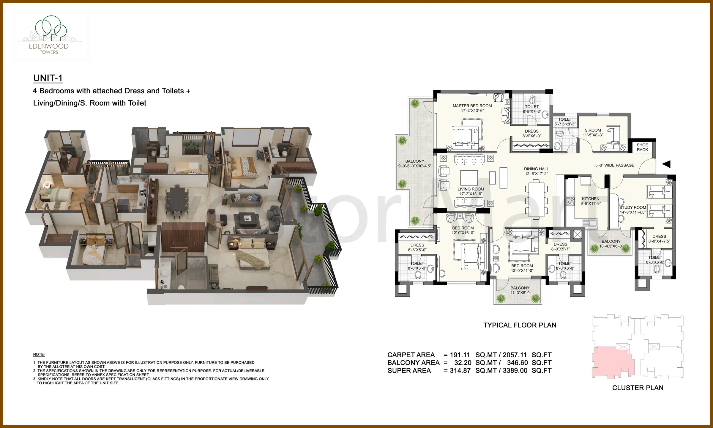 3389 Sqft
