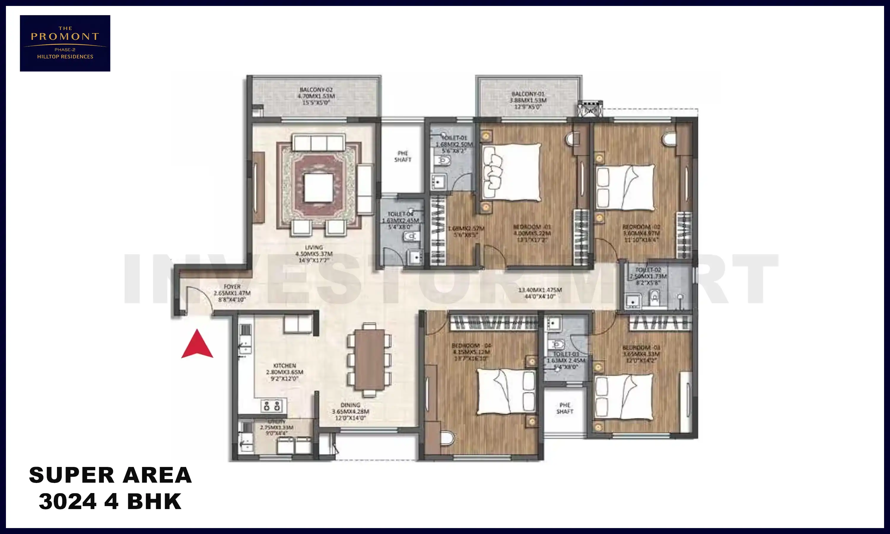 3024 Sqft