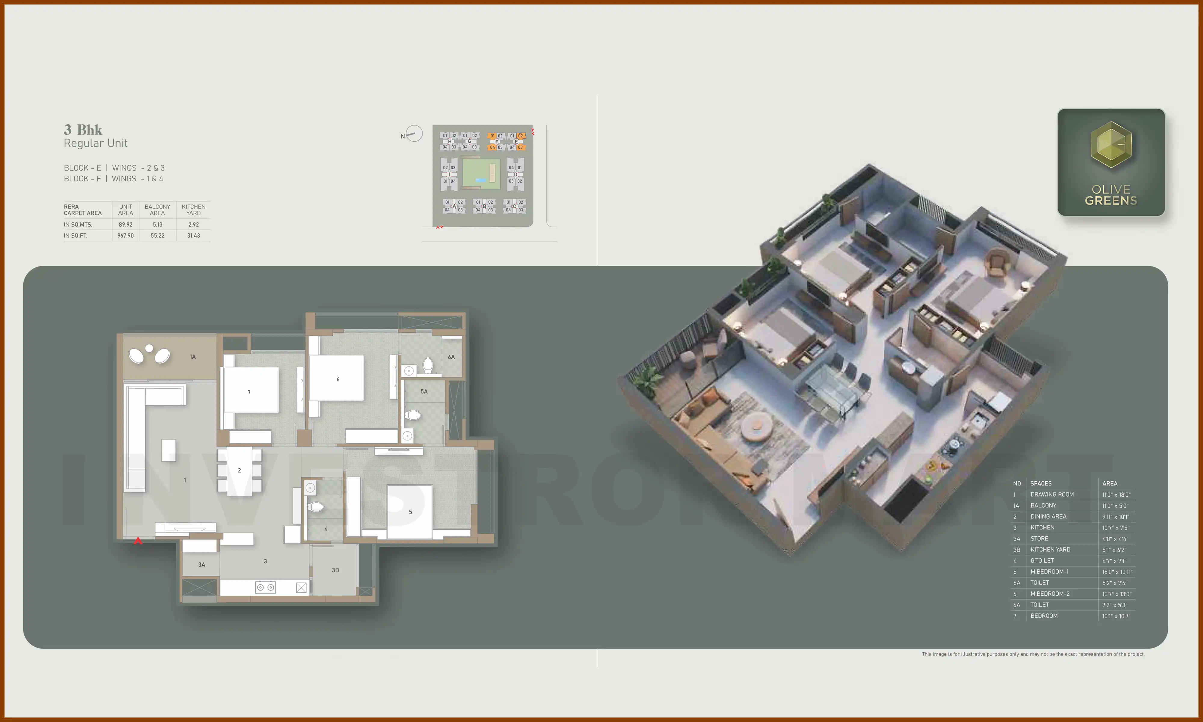 968 Sqft
