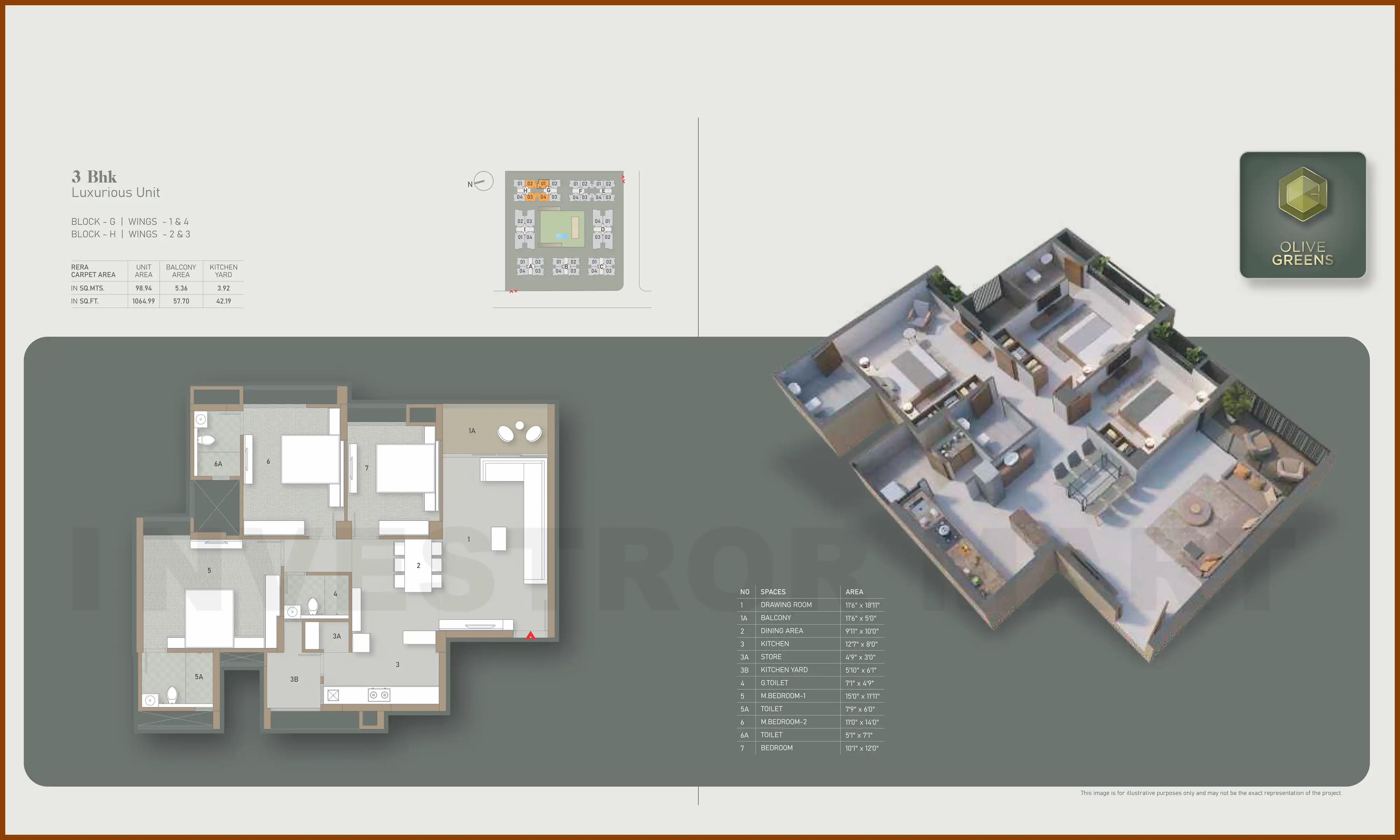 1065 Sqft
