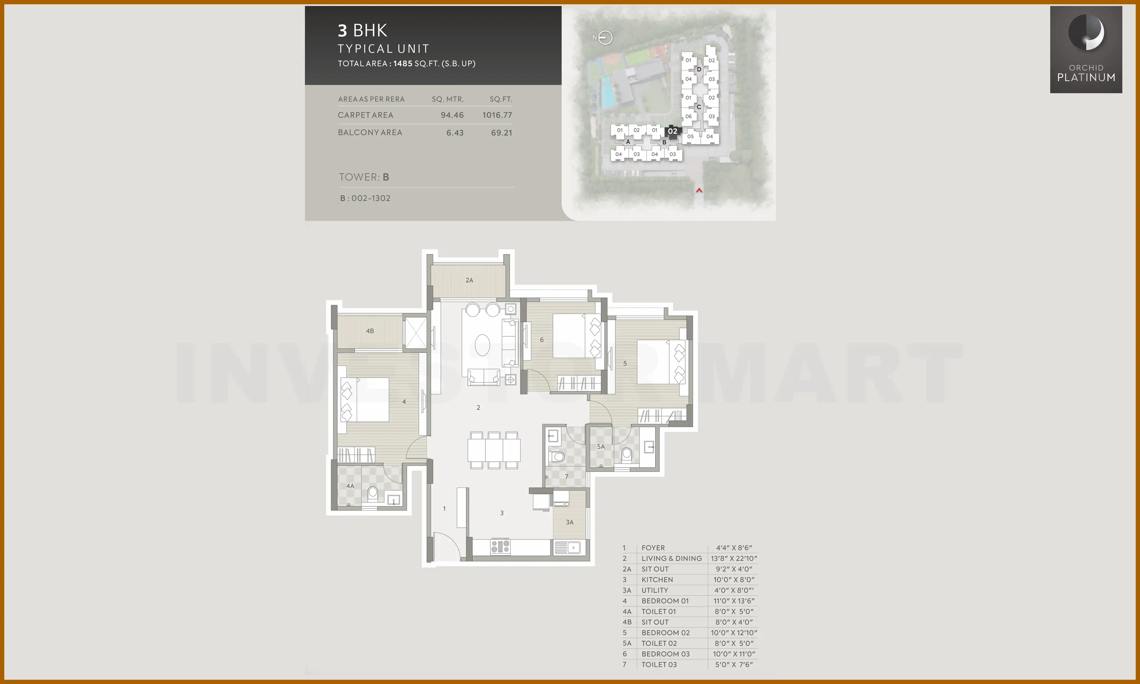 1485 Sqft