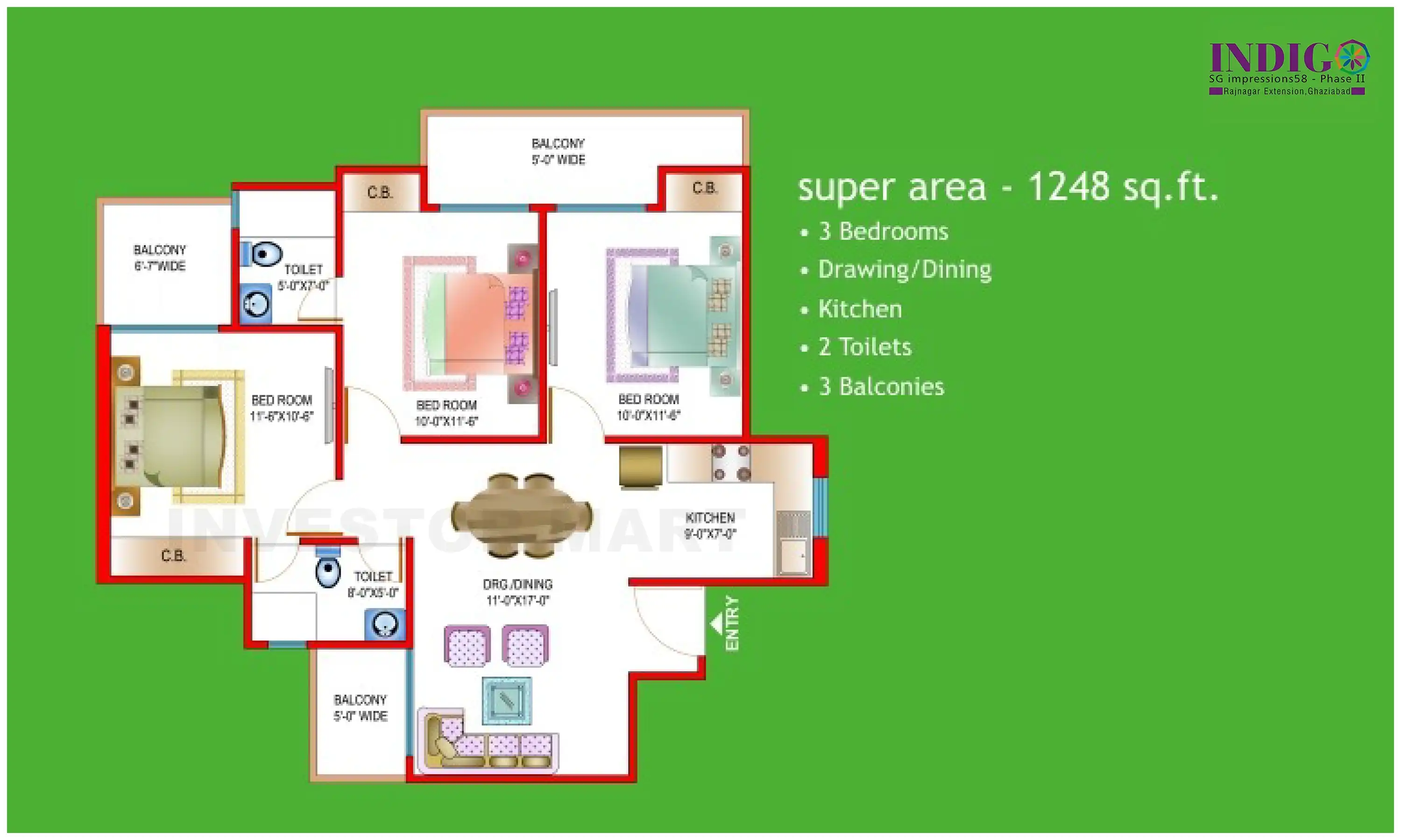 1248 Sqft