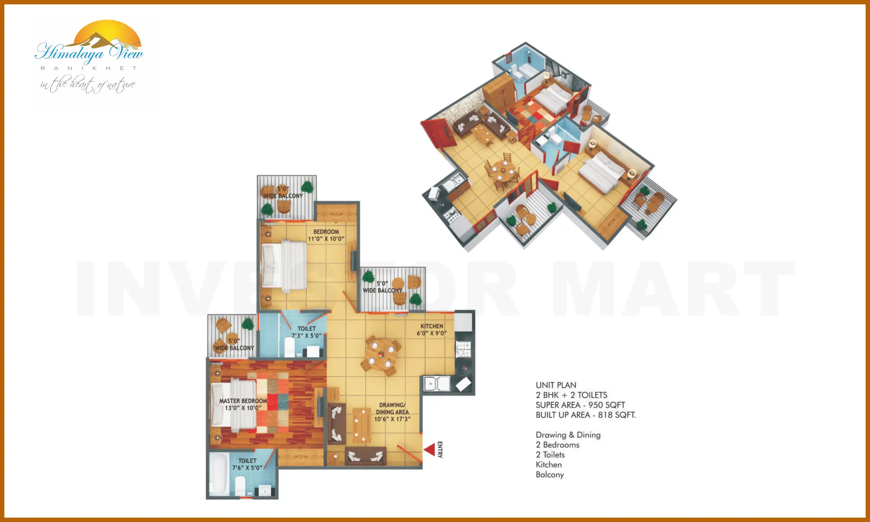 950 Sqft