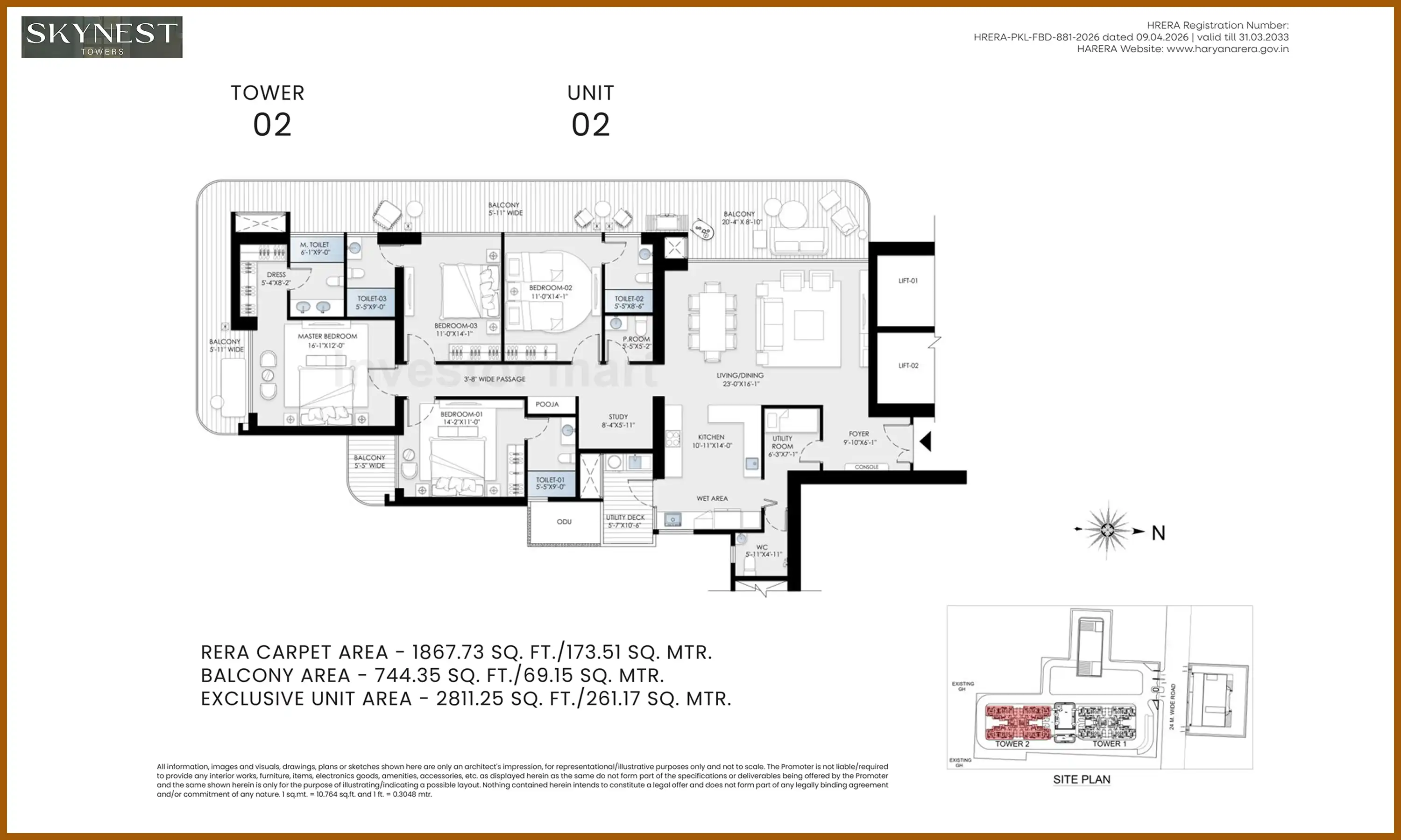 2812 Sqft