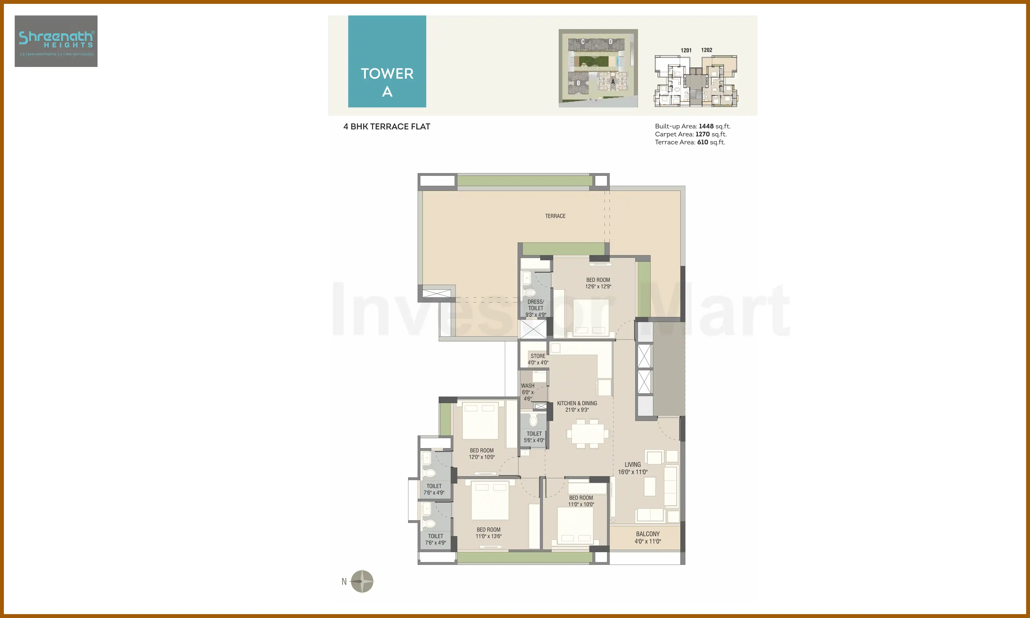 1448 Sqft