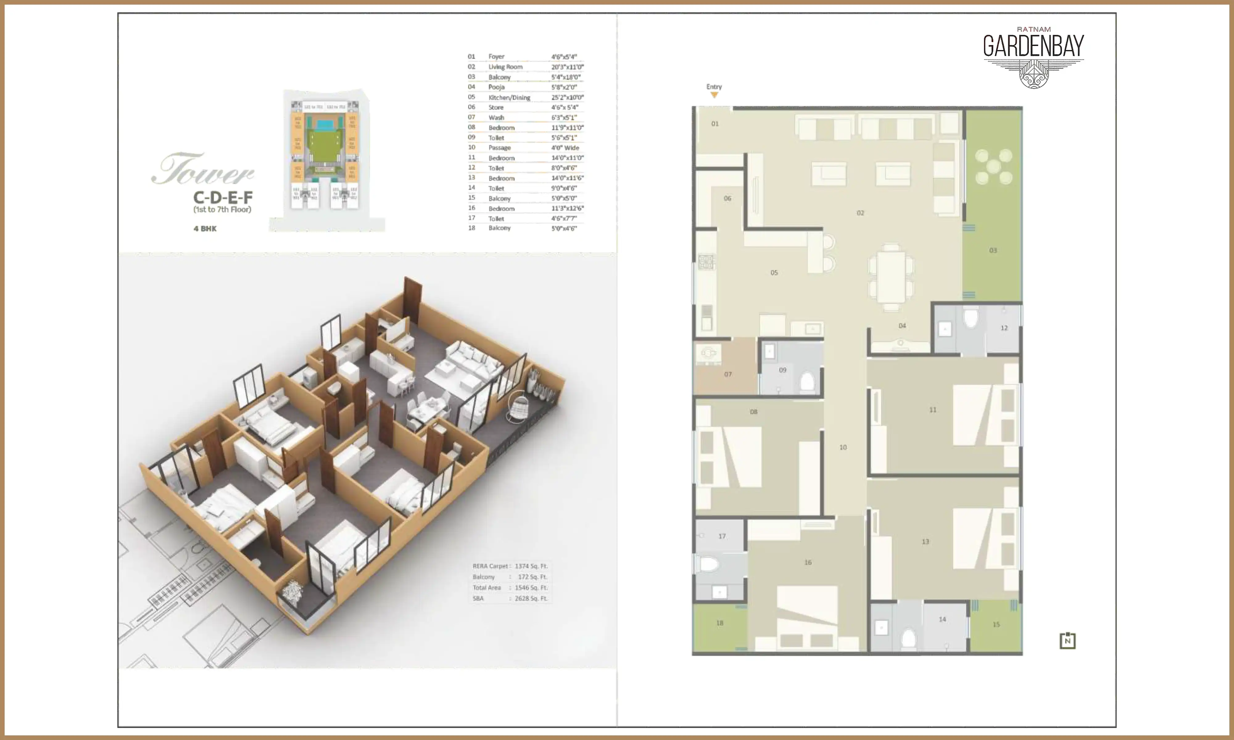 2628 Sqft