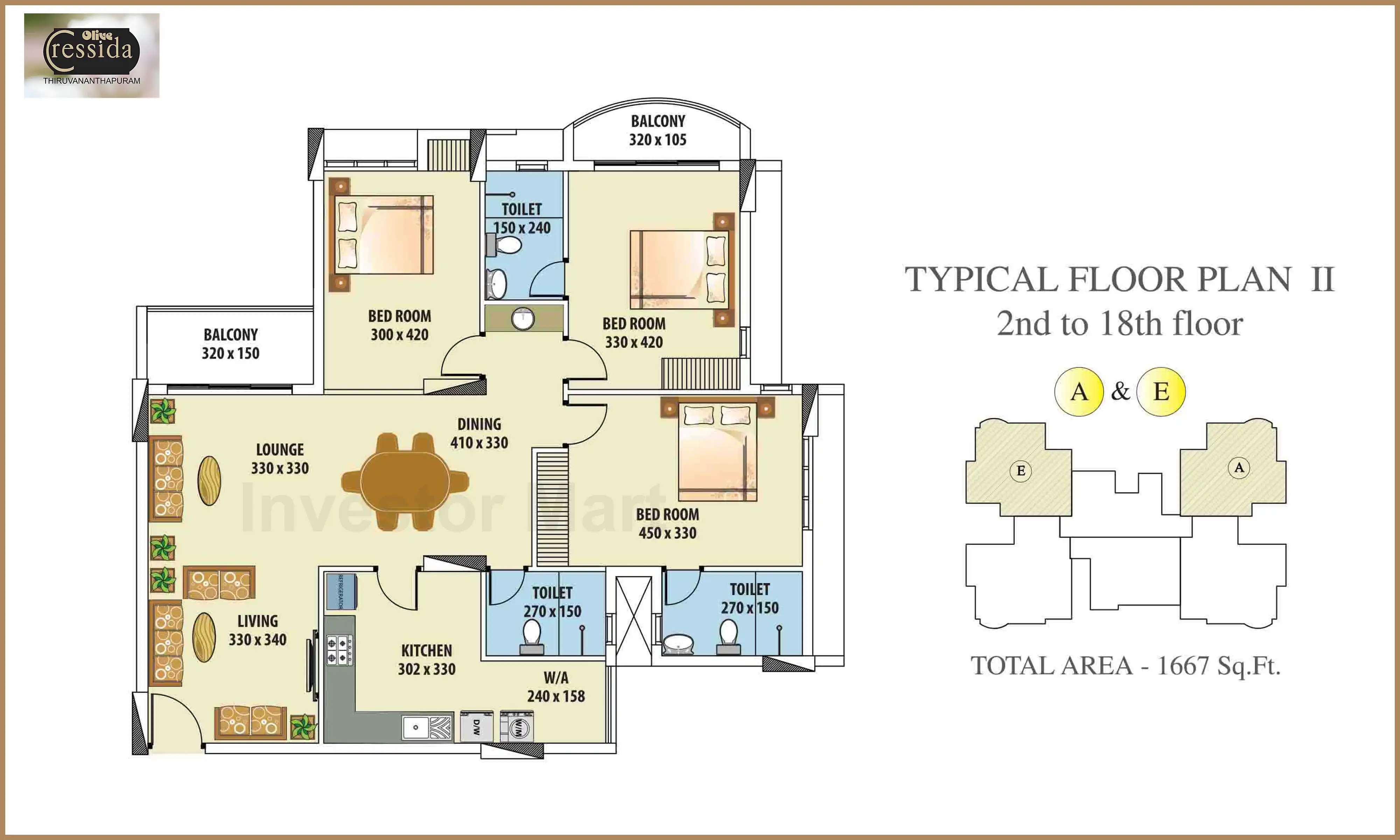 1667 Sqft