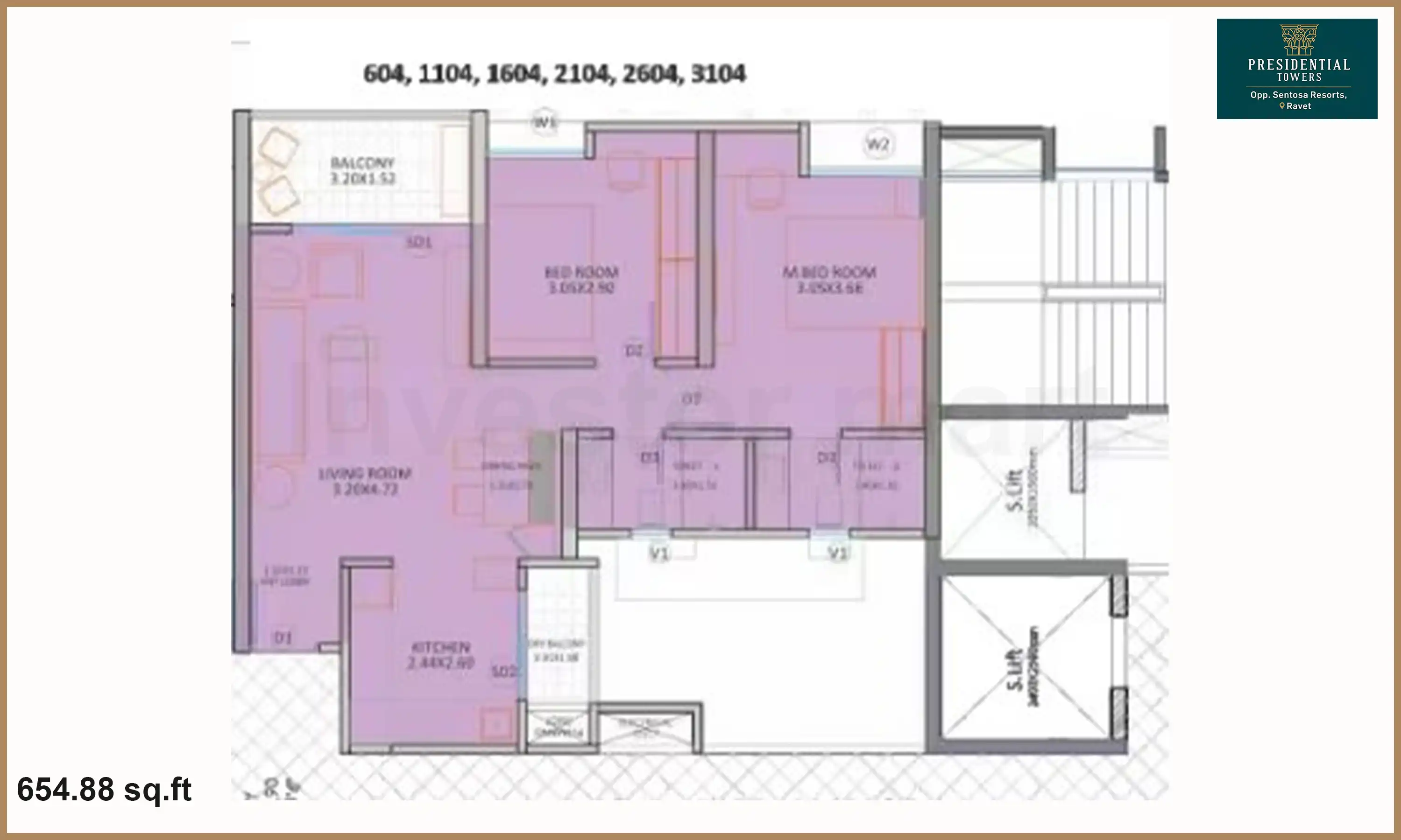 655 Sqft