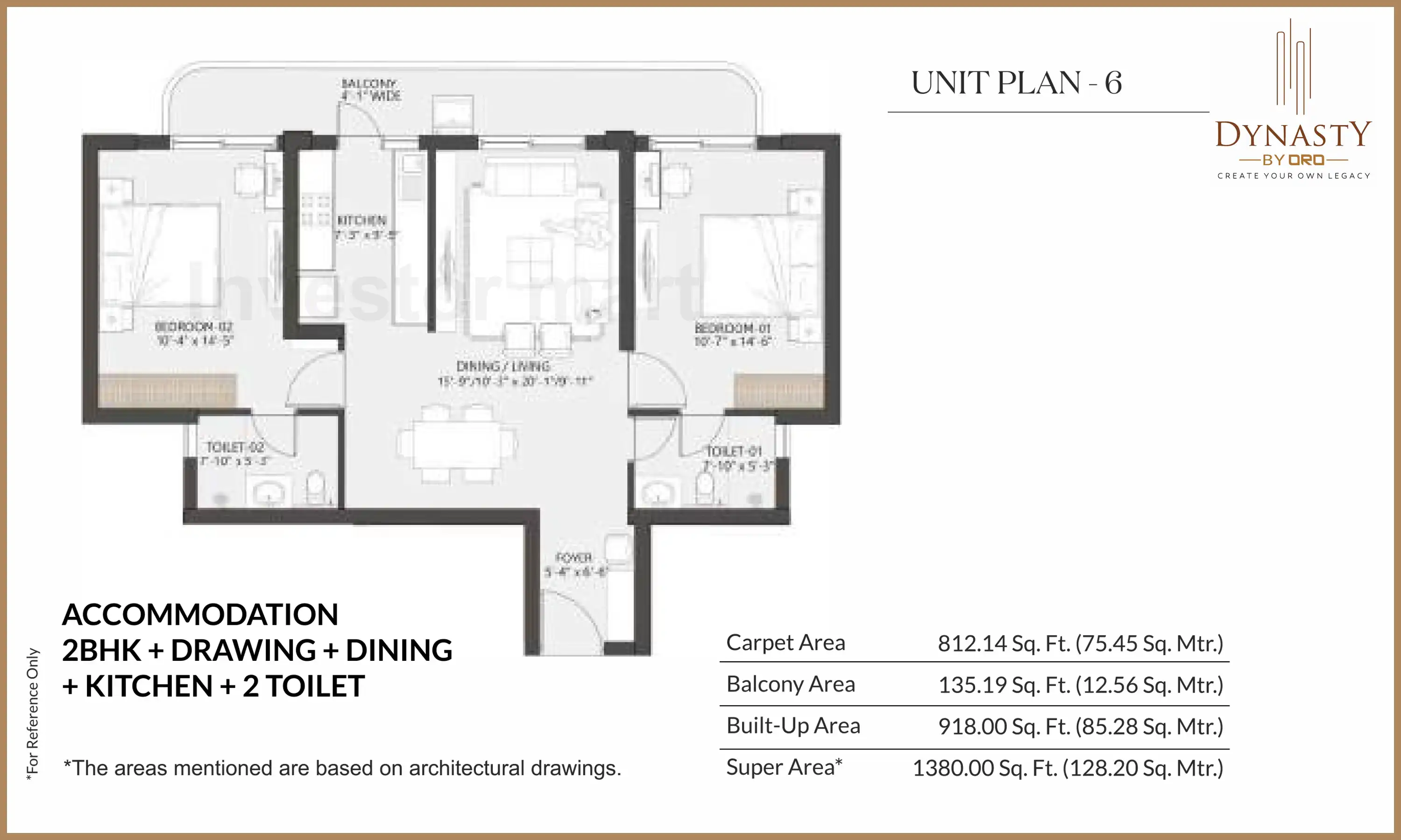 1380 Sqft