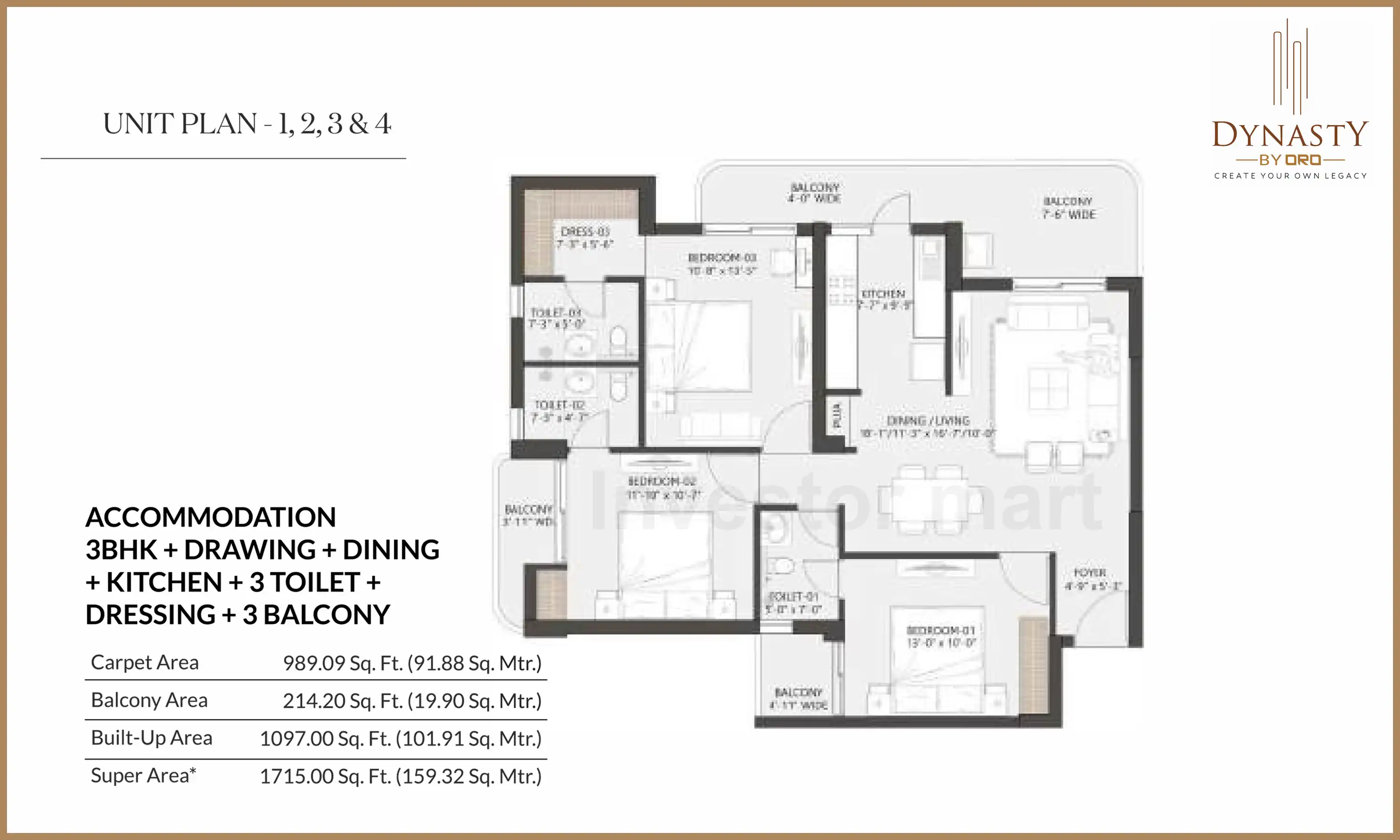 1715 Sqft