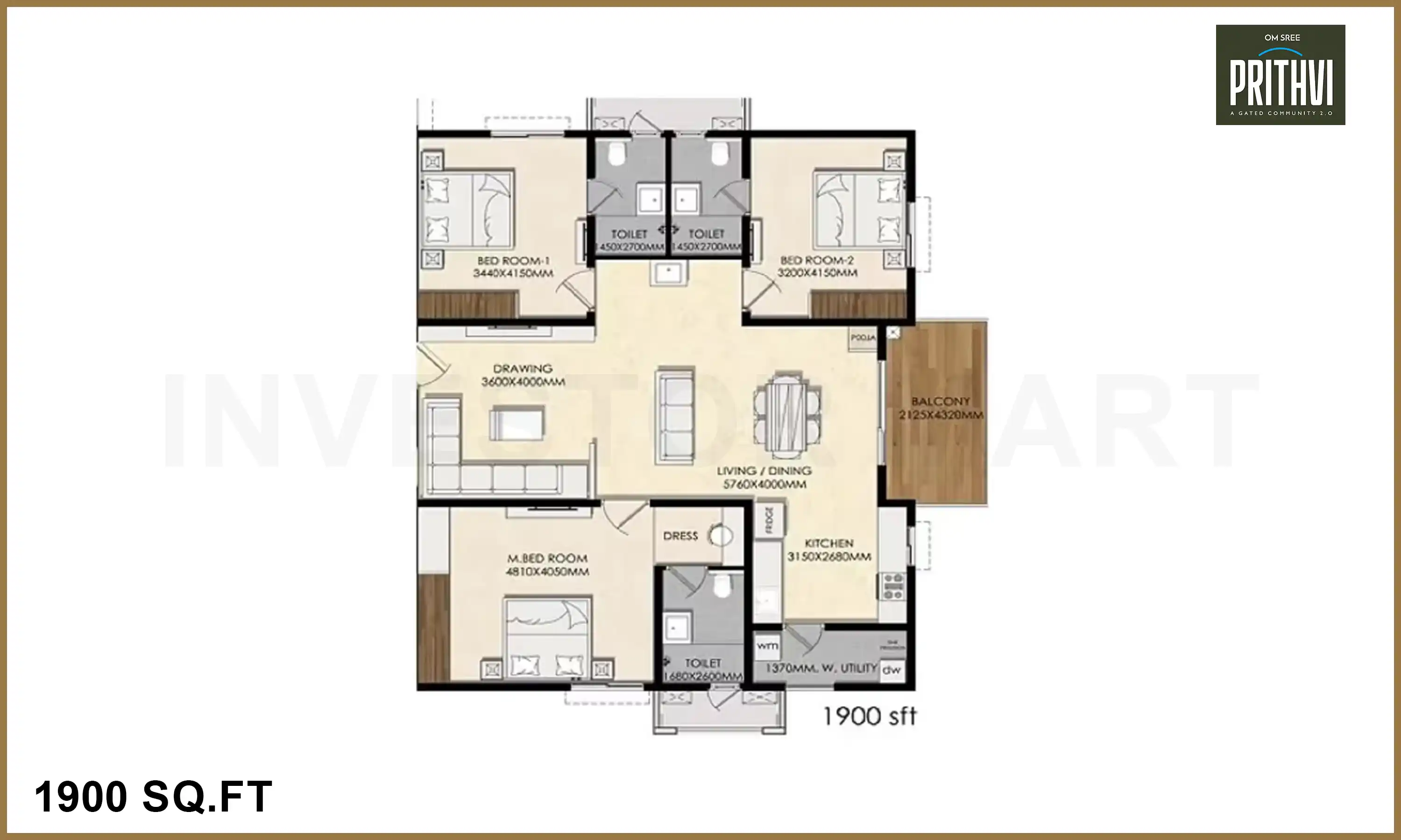 1900 Sqft