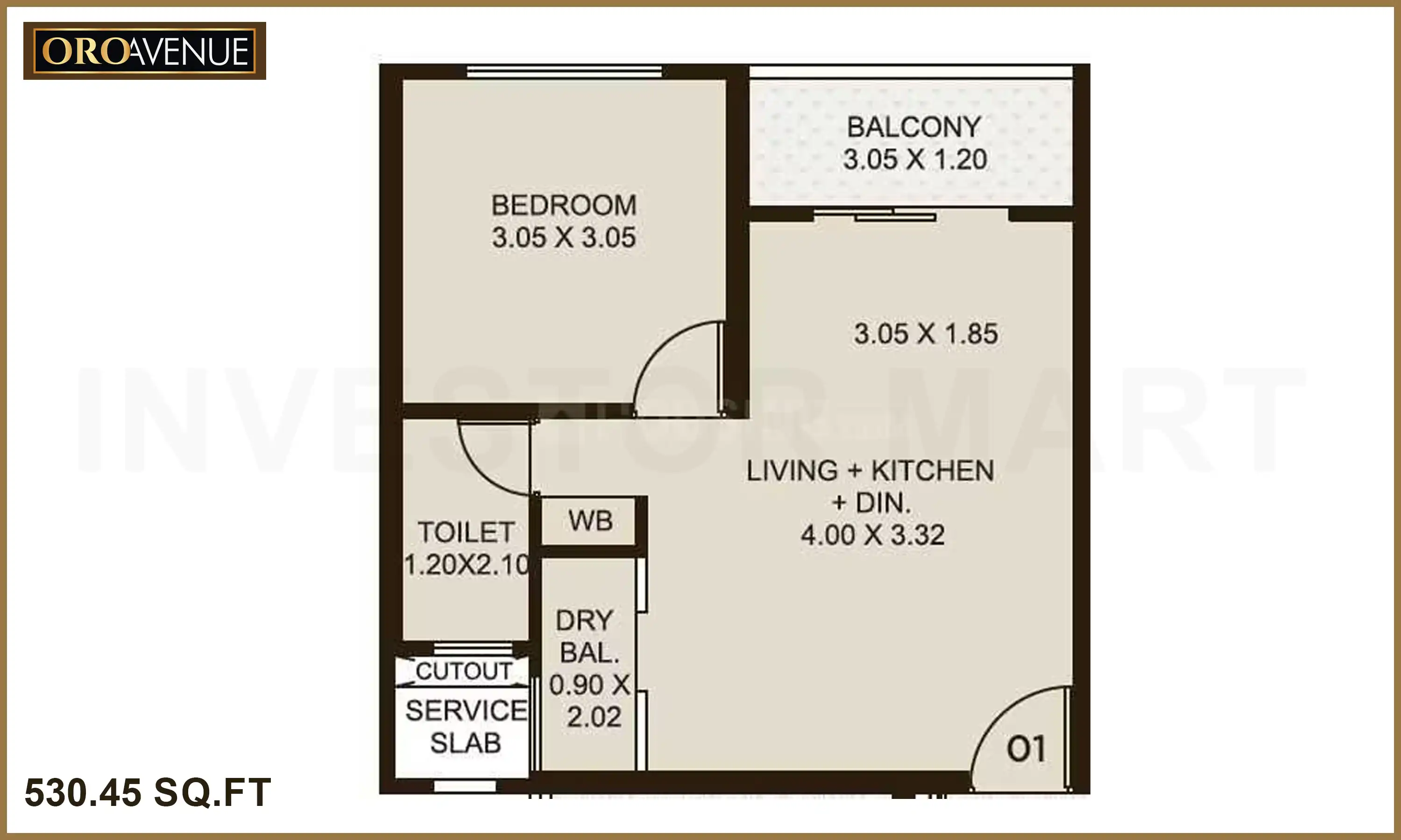 531 Sqft