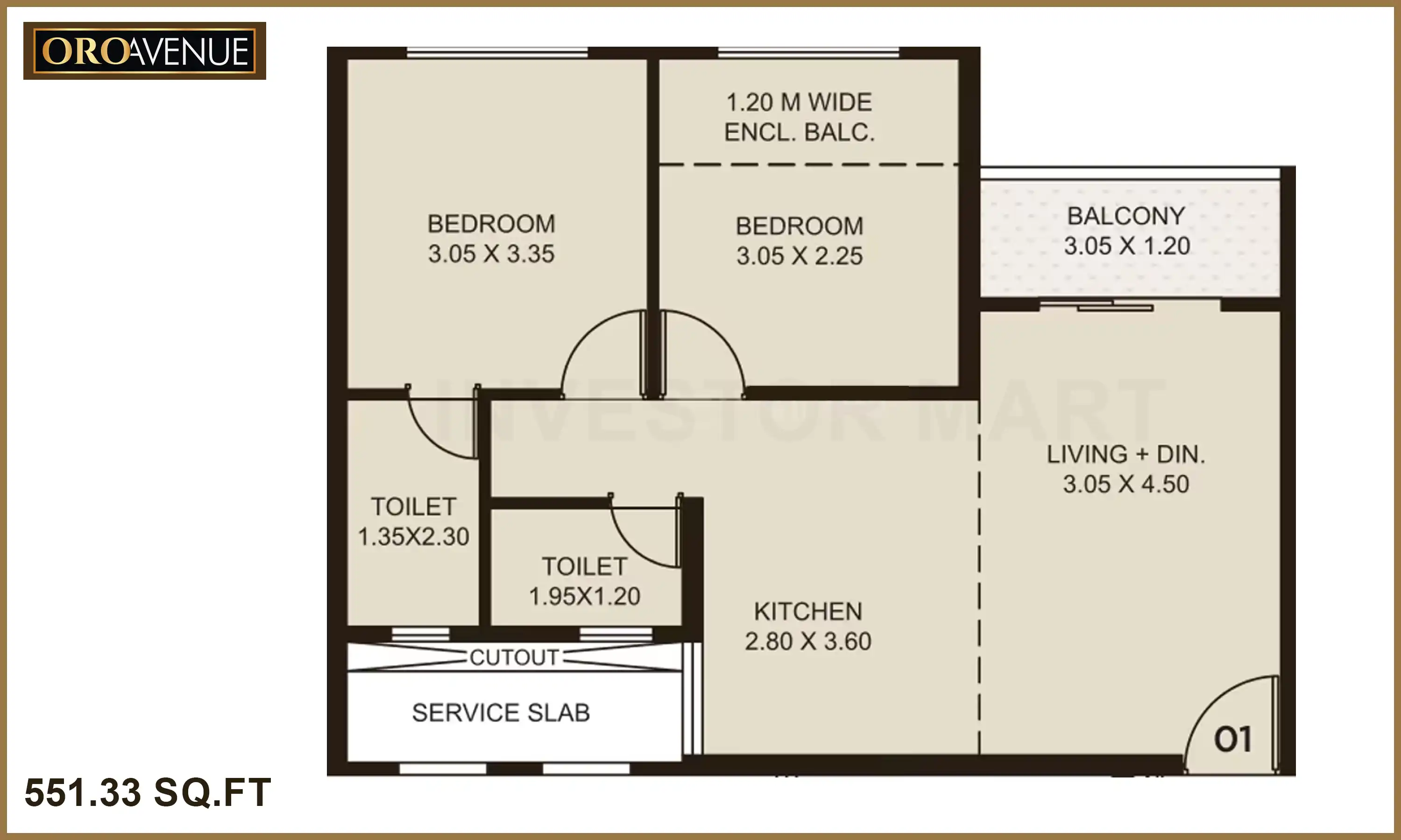 552 Sqft