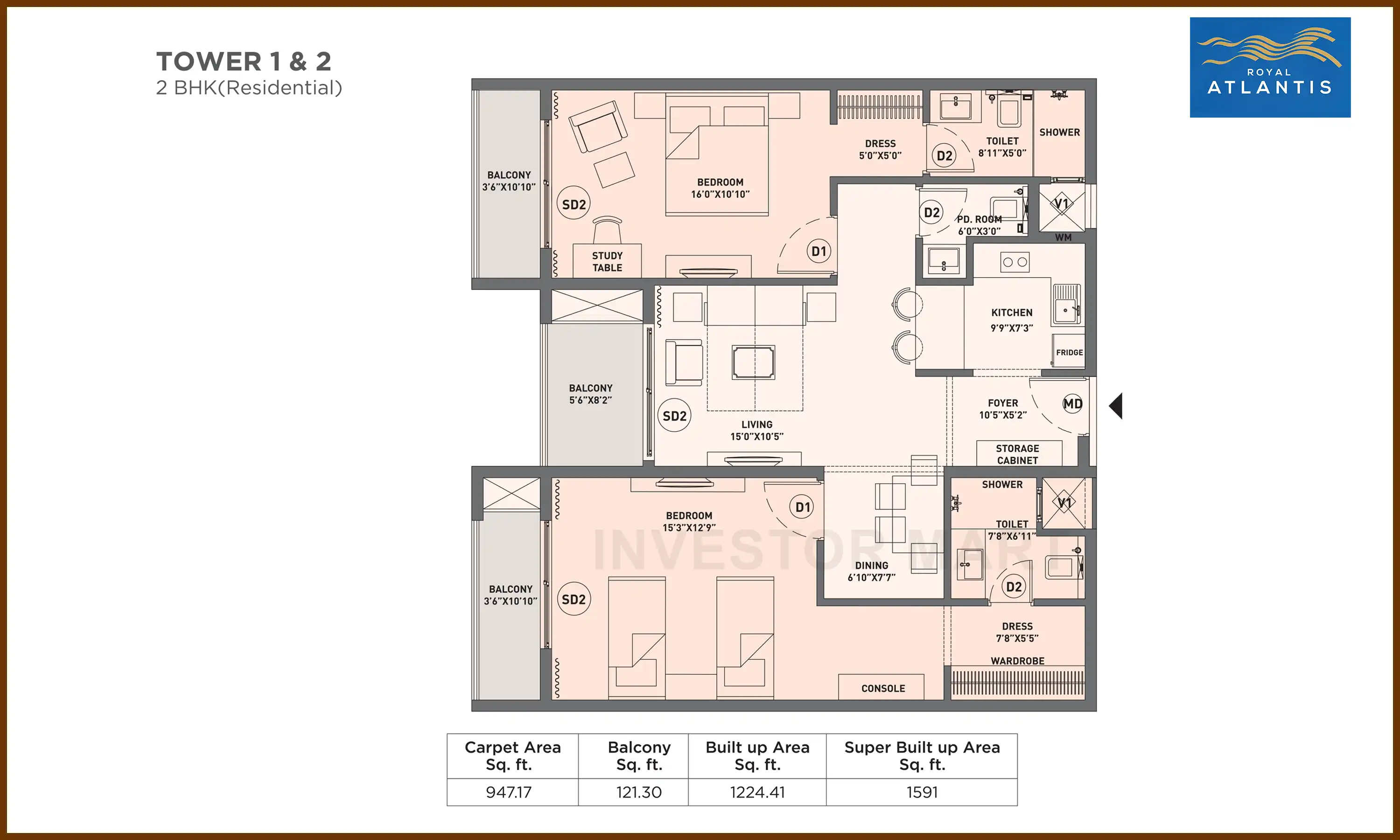 1591 Sqft