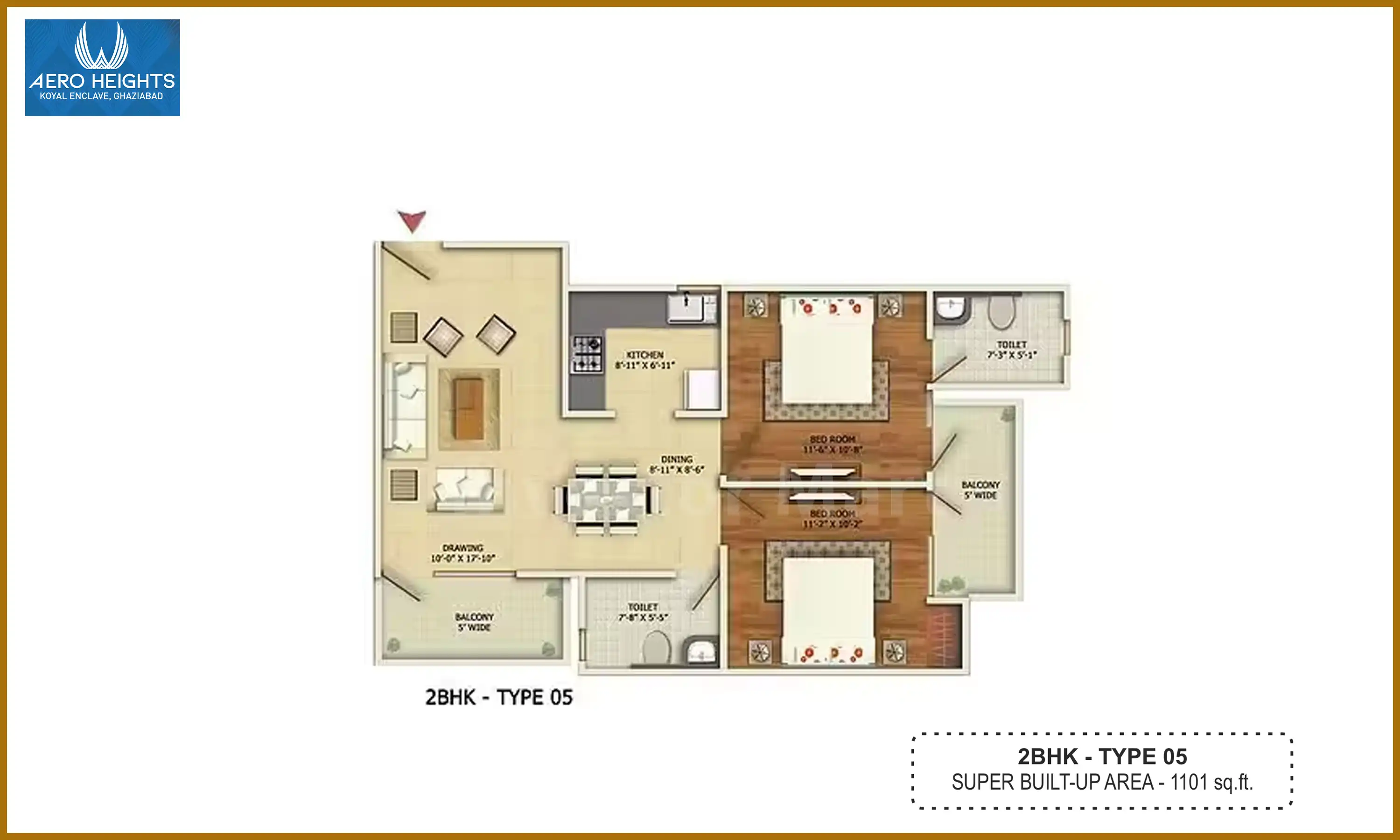 1101 Sqft