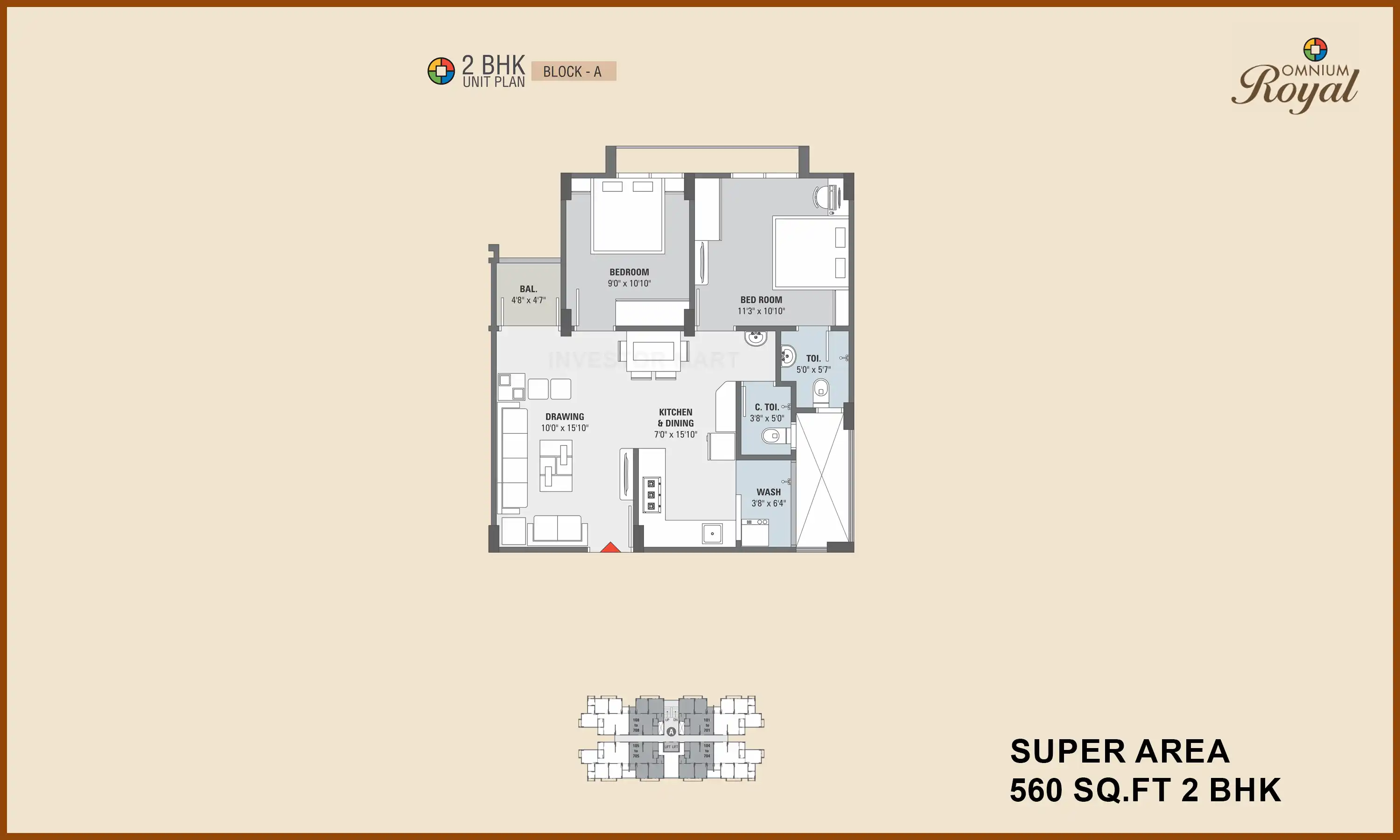 560 Sqft