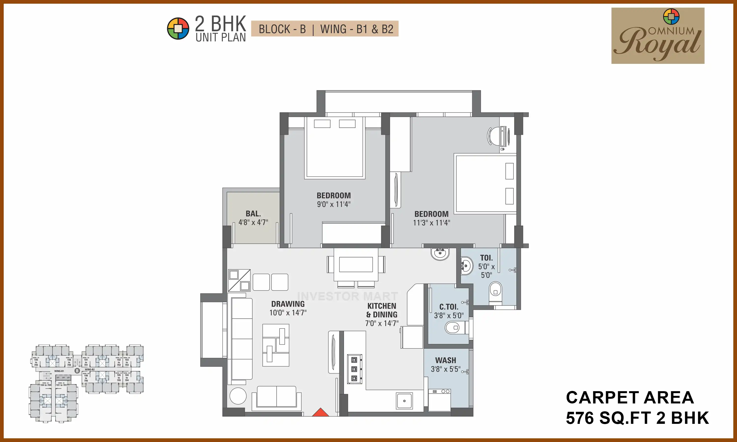 576 Sqft